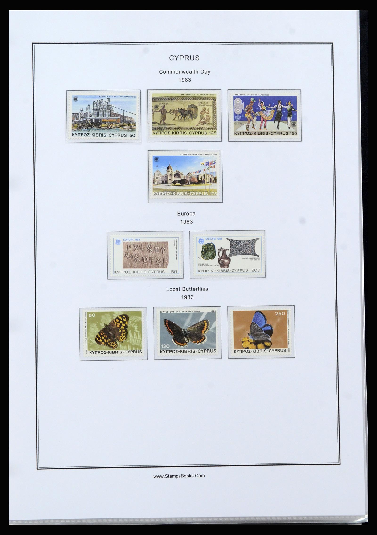 37204 050 - Postzegelverzameling 37204 Cyprus 1960-2008.