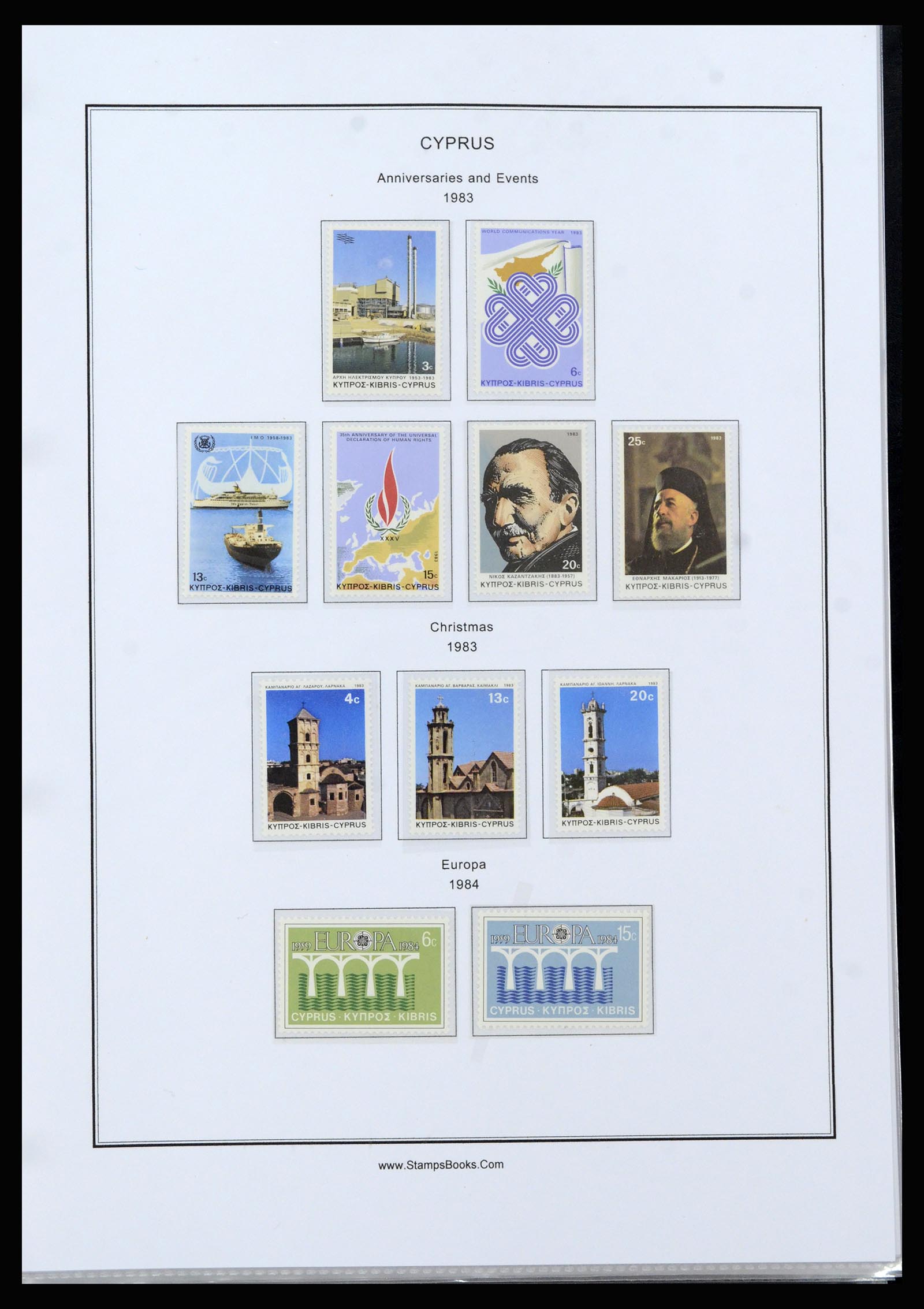 37204 052 - Postzegelverzameling 37204 Cyprus 1960-2008.