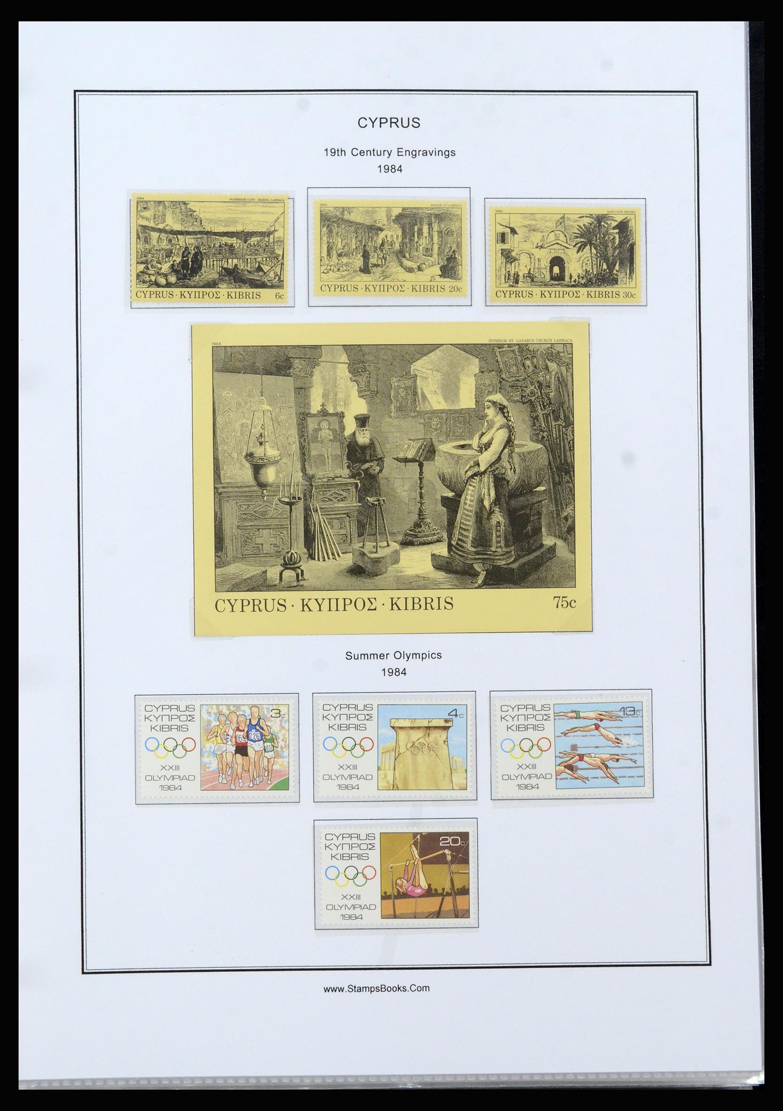 37204 053 - Postzegelverzameling 37204 Cyprus 1960-2008.