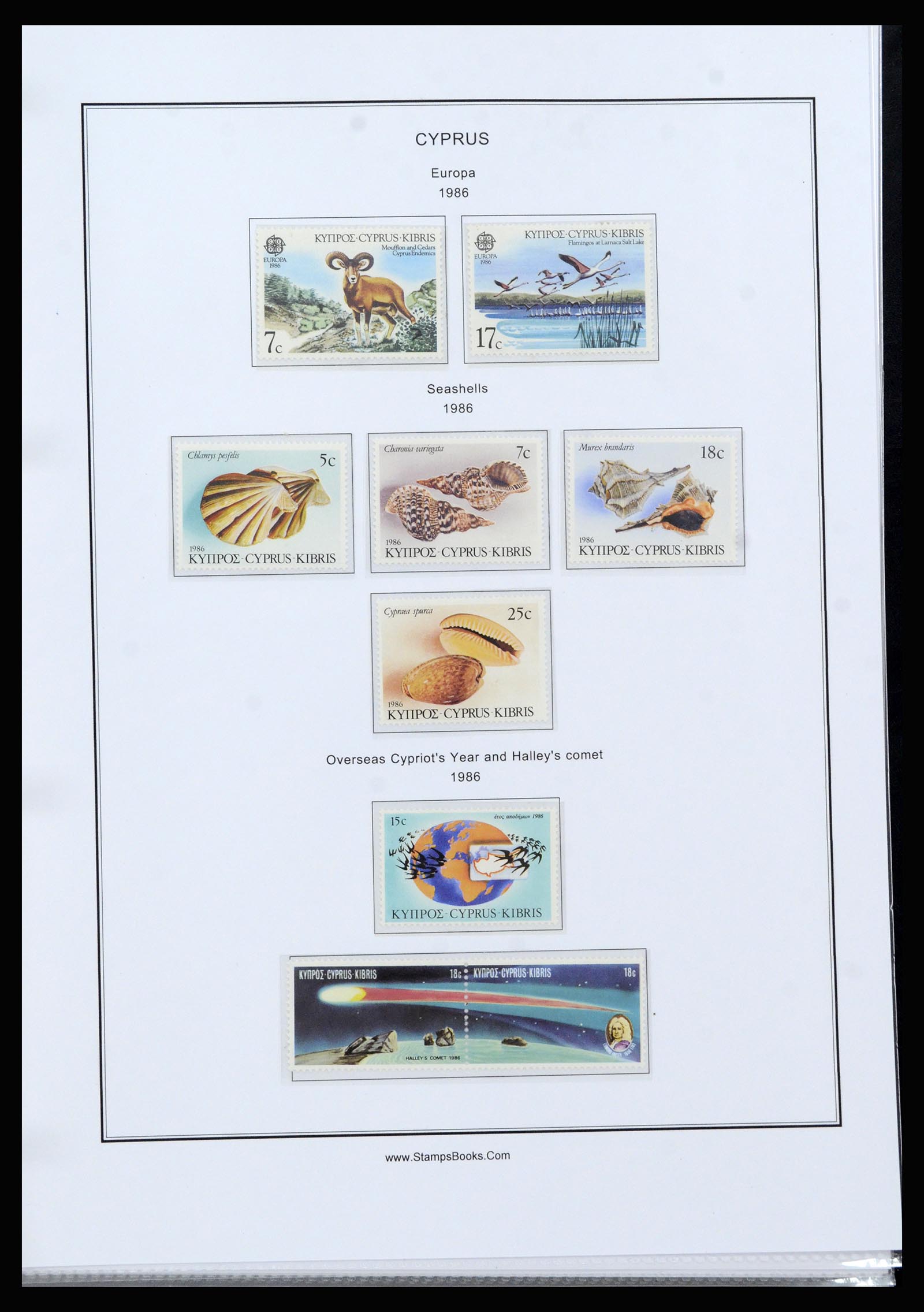 37204 058 - Postzegelverzameling 37204 Cyprus 1960-2008.