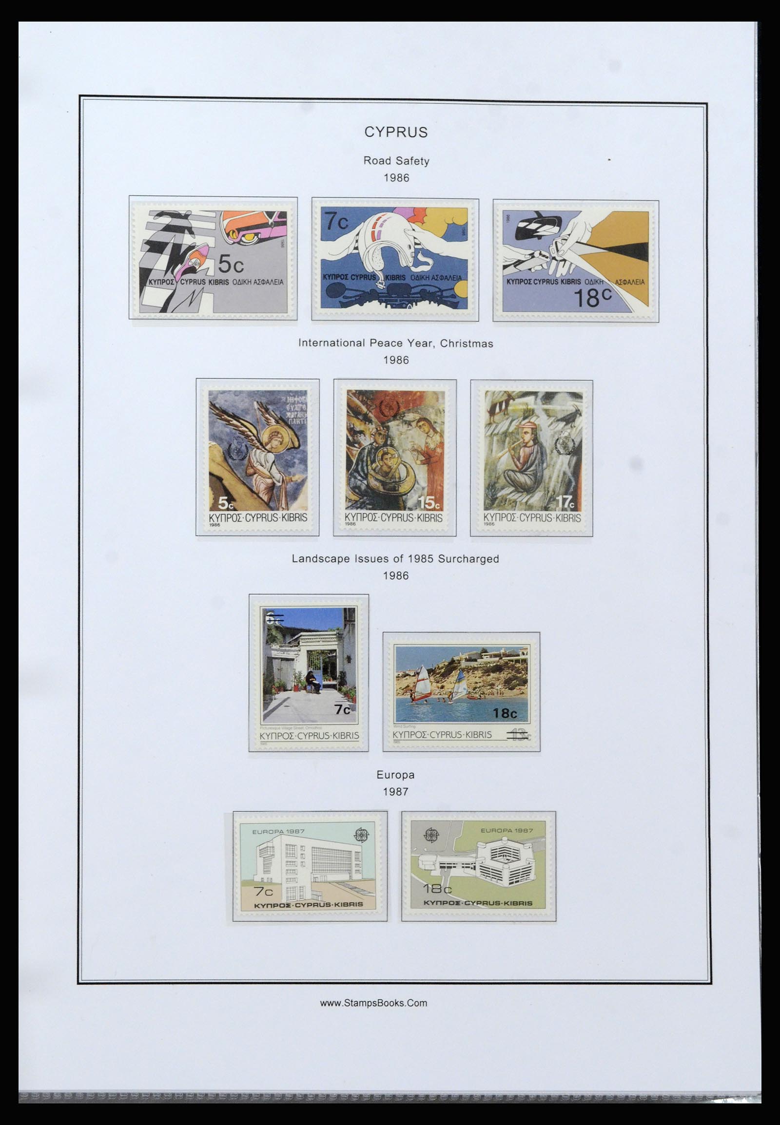 37204 059 - Postzegelverzameling 37204 Cyprus 1960-2008.