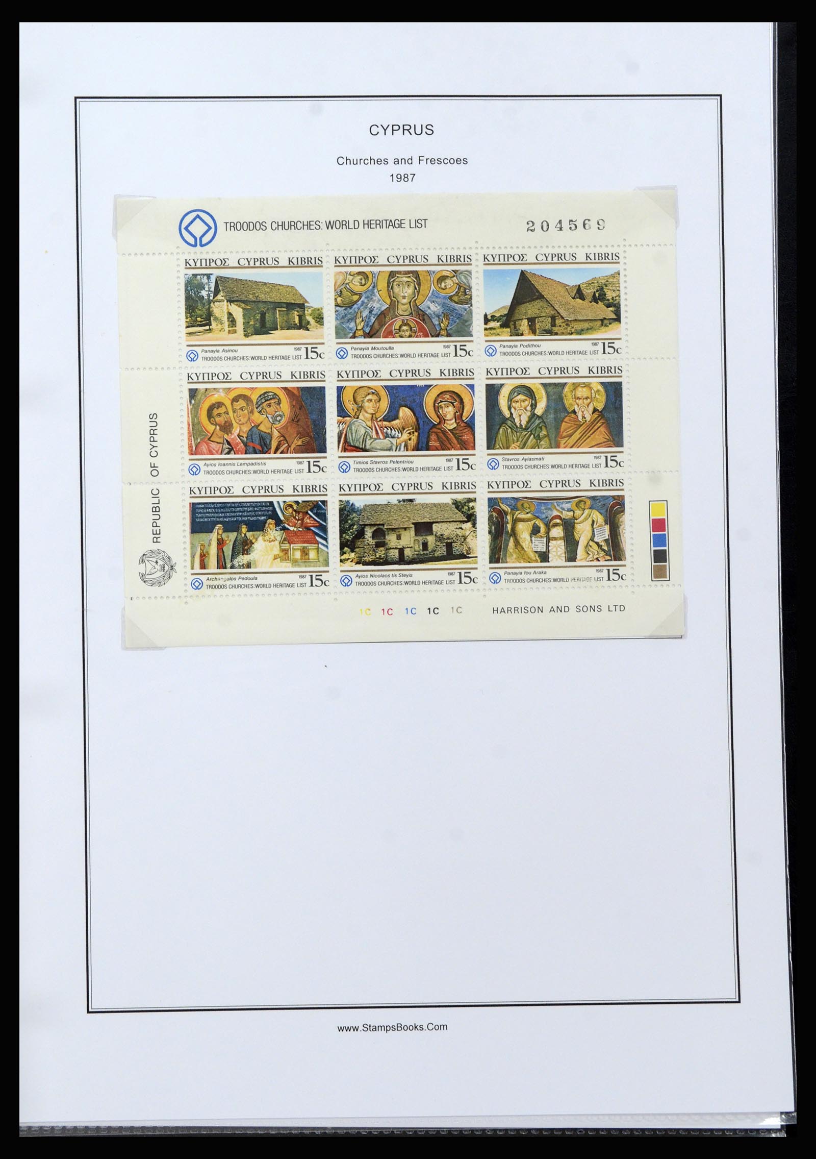 37204 060 - Postzegelverzameling 37204 Cyprus 1960-2008.
