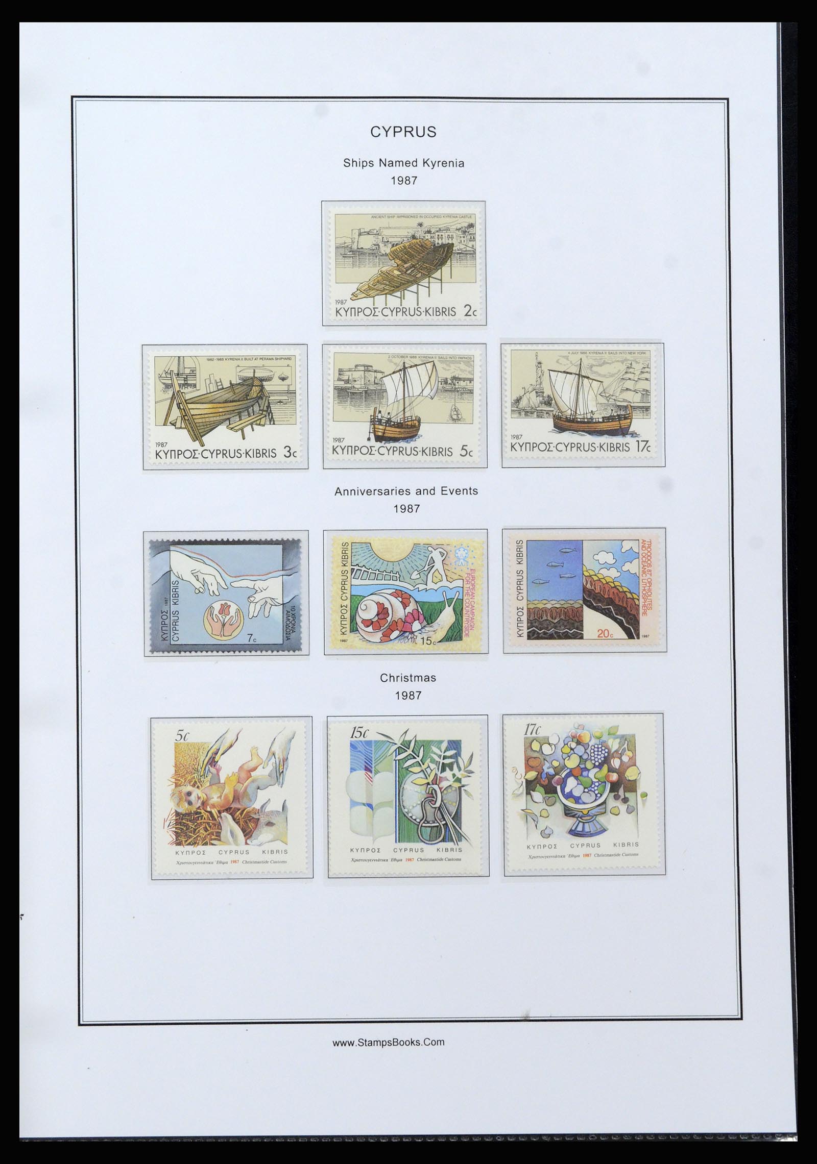 37204 061 - Postzegelverzameling 37204 Cyprus 1960-2008.