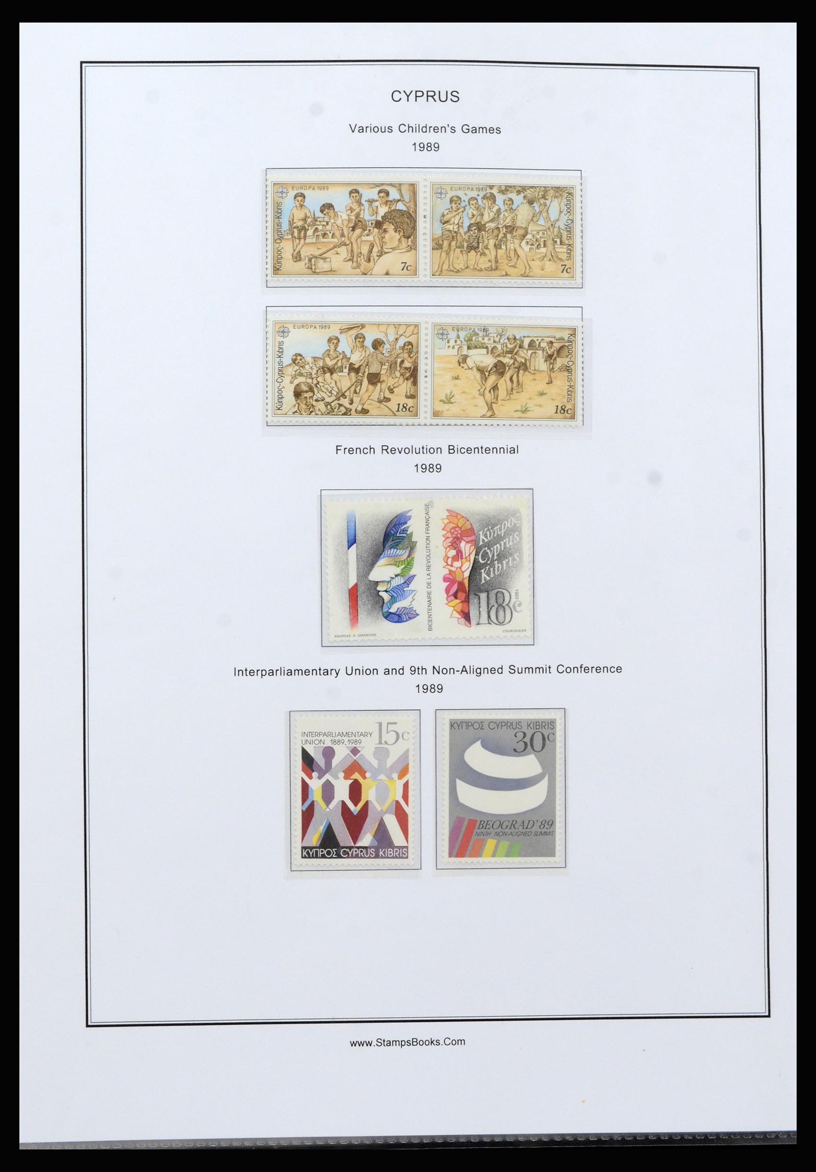 37204 065 - Postzegelverzameling 37204 Cyprus 1960-2008.