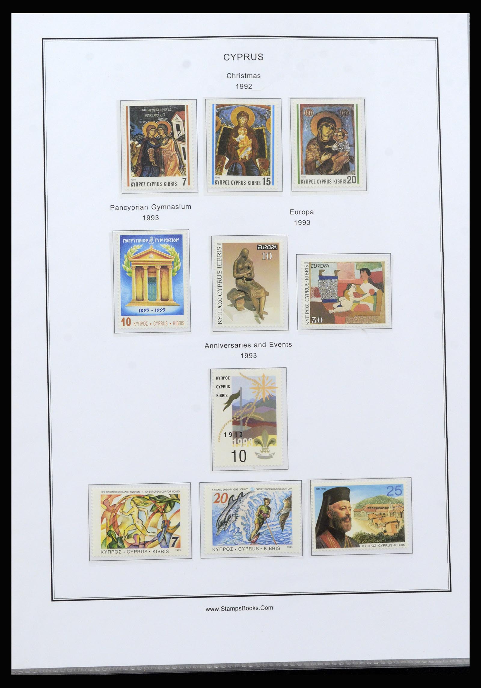 37204 075 - Postzegelverzameling 37204 Cyprus 1960-2008.
