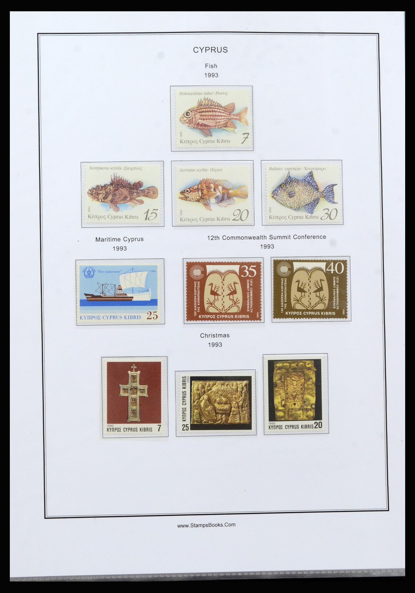 37204 076 - Postzegelverzameling 37204 Cyprus 1960-2008.