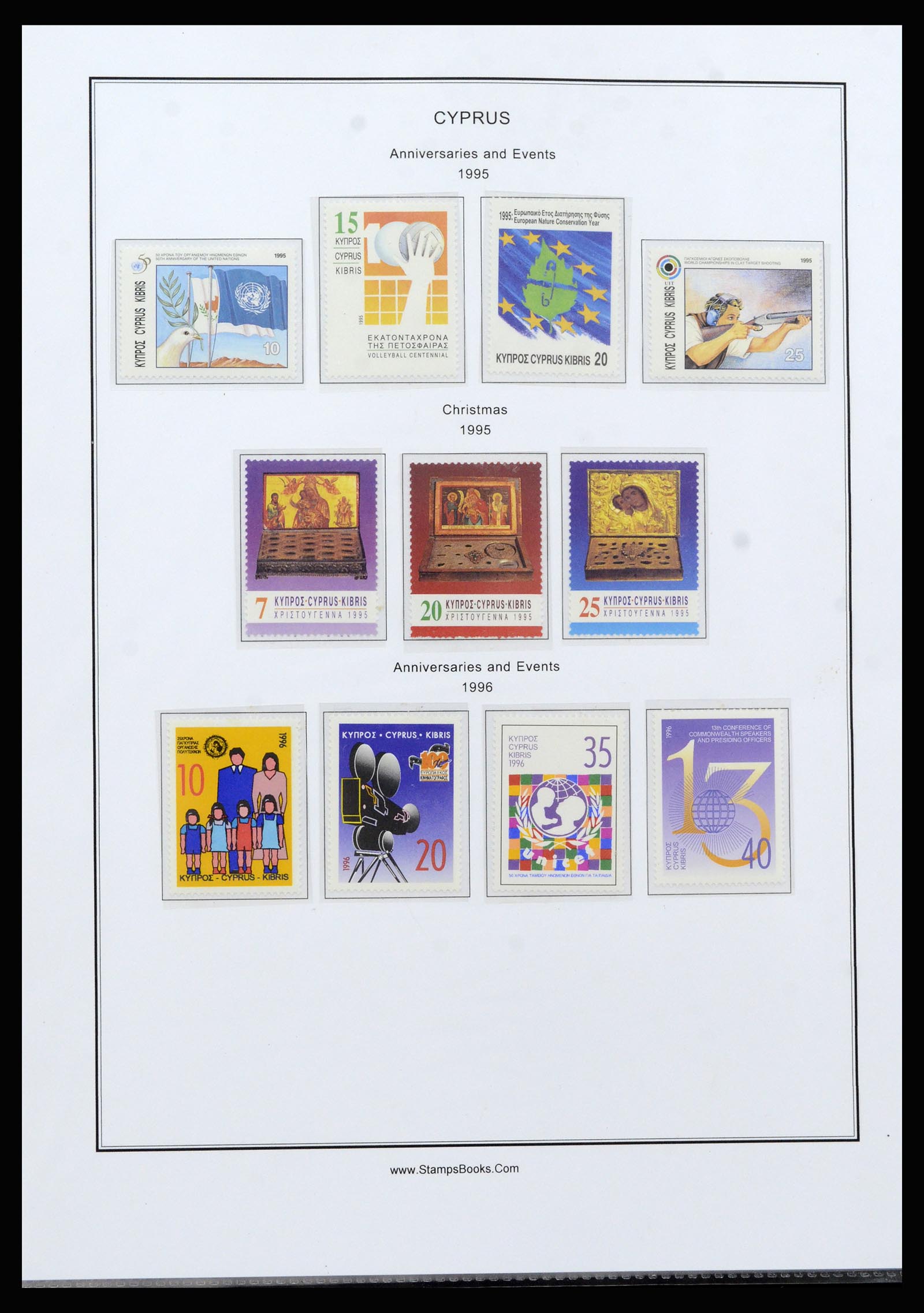 37204 082 - Postzegelverzameling 37204 Cyprus 1960-2008.