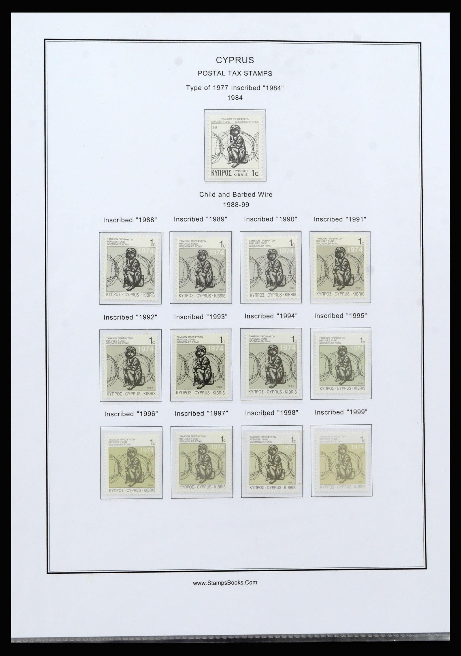 37204 085 - Postzegelverzameling 37204 Cyprus 1960-2008.