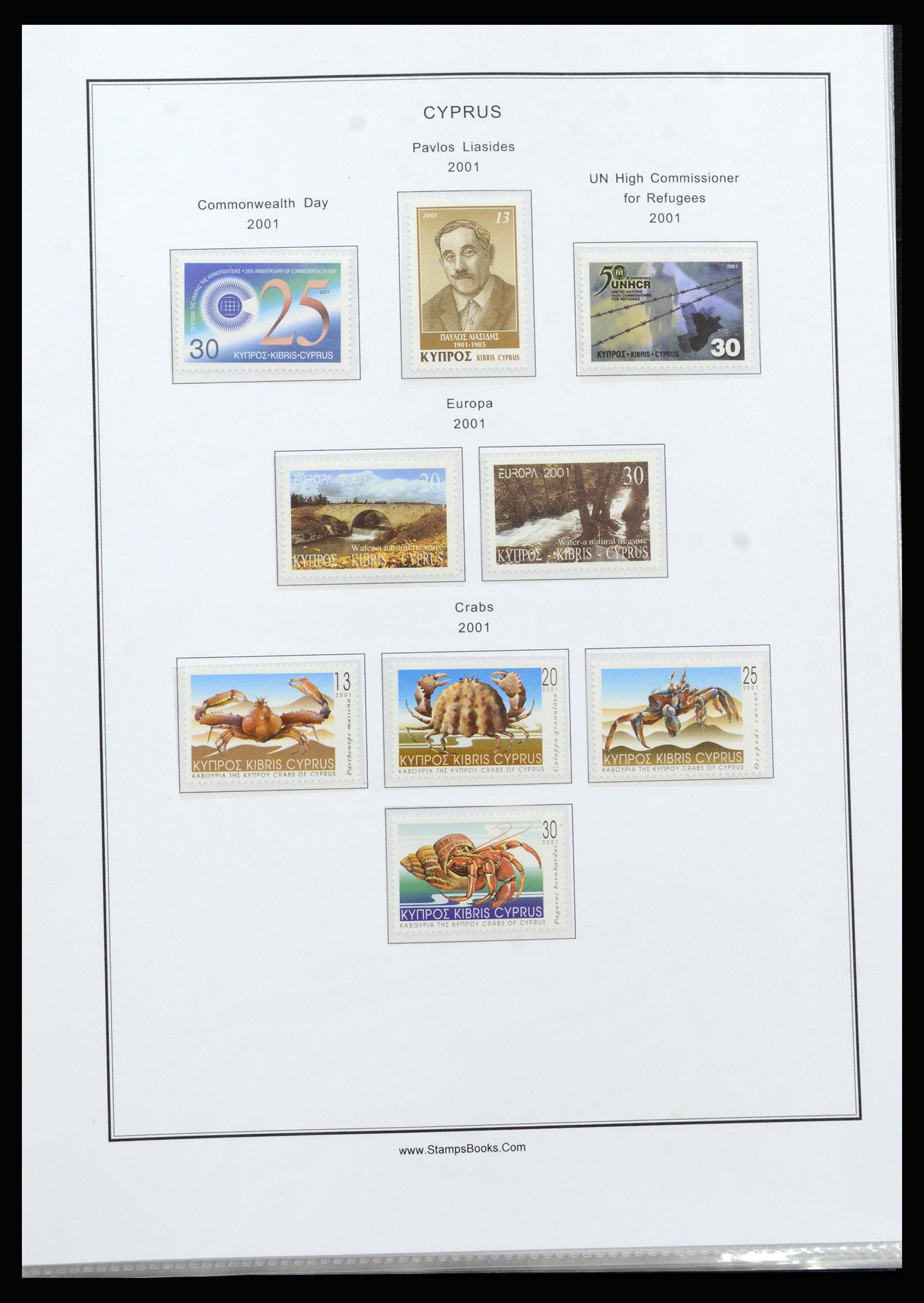 37204 096 - Postzegelverzameling 37204 Cyprus 1960-2008.