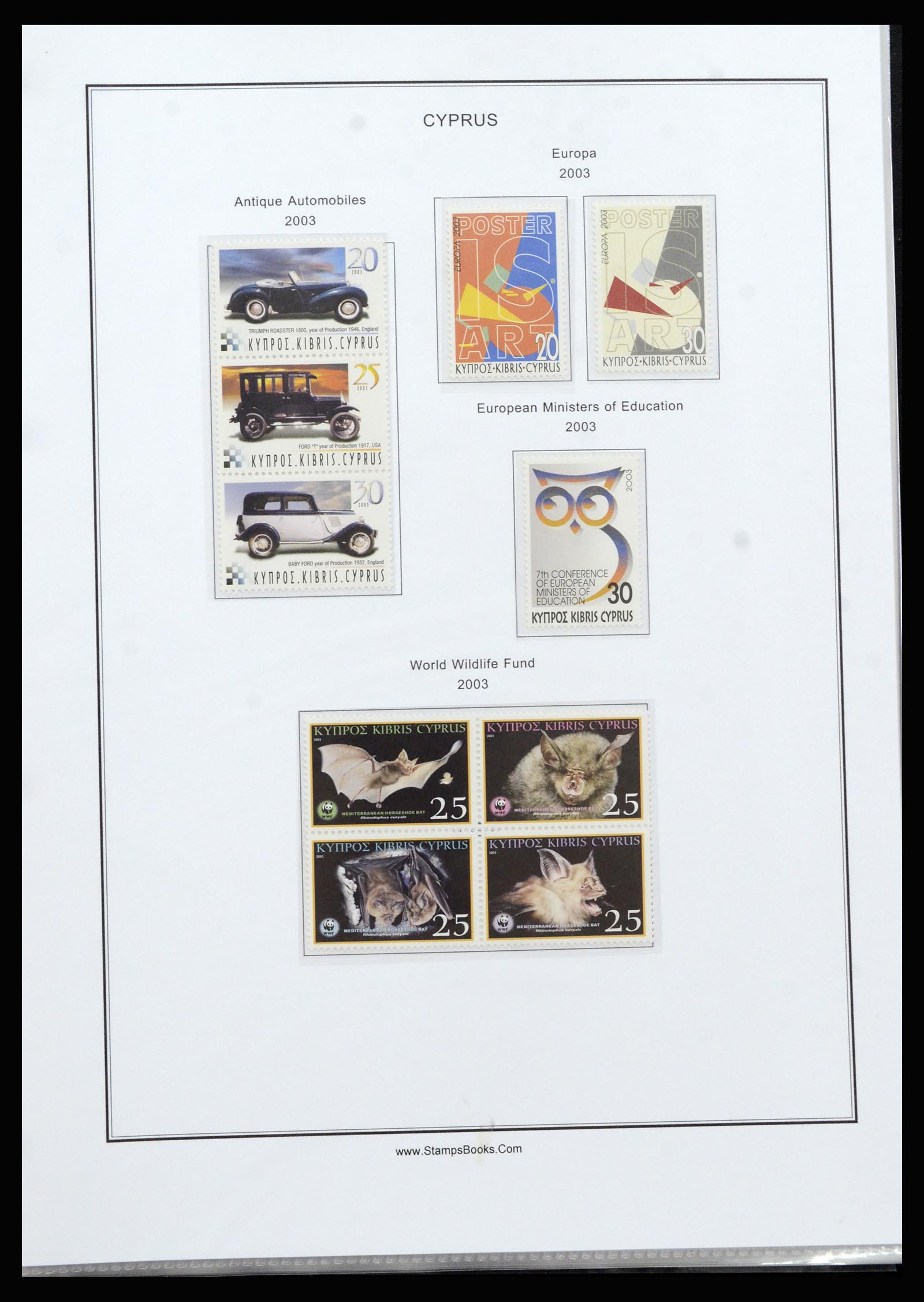 37204 100 - Postzegelverzameling 37204 Cyprus 1960-2008.