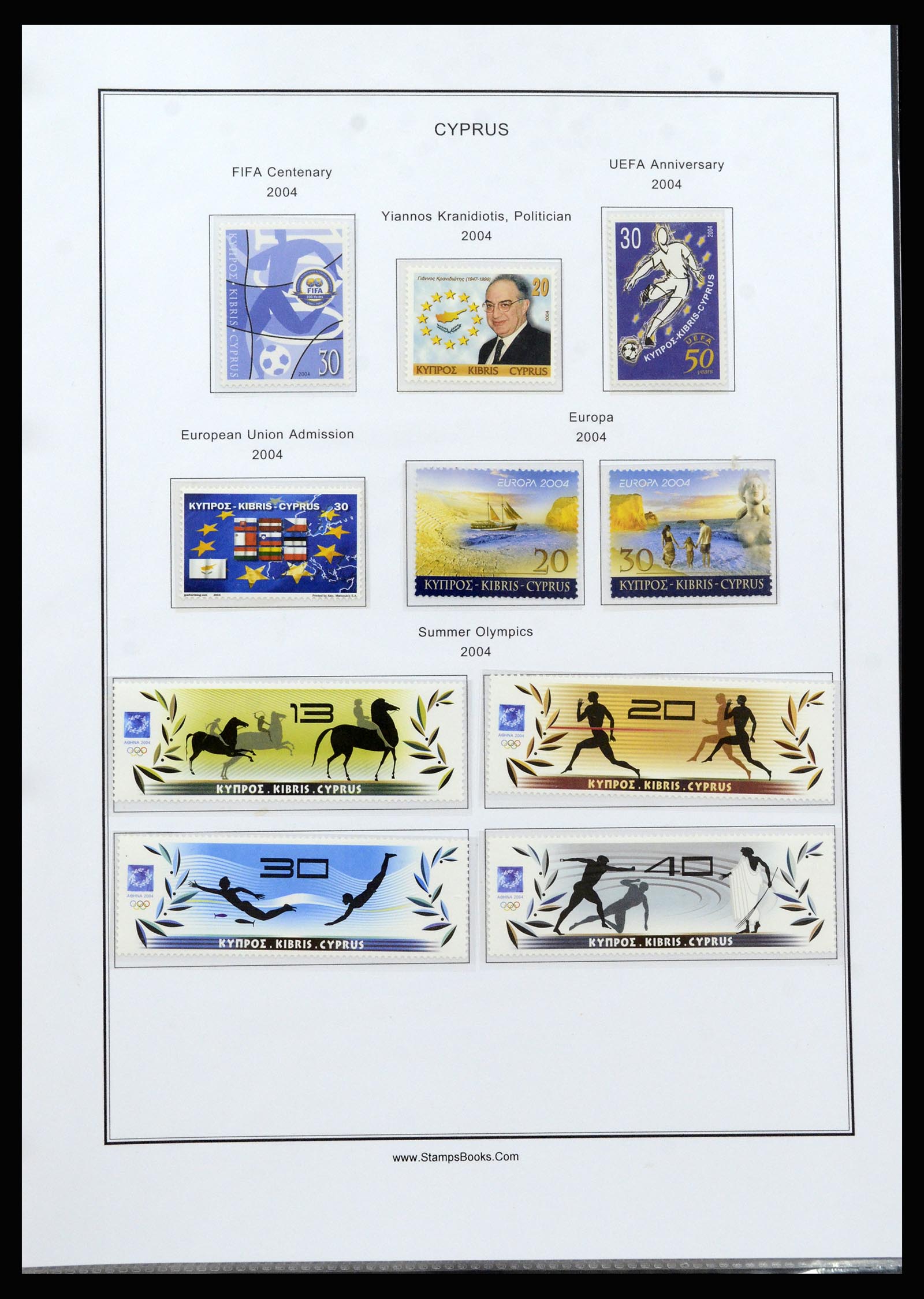 37204 102 - Postzegelverzameling 37204 Cyprus 1960-2008.