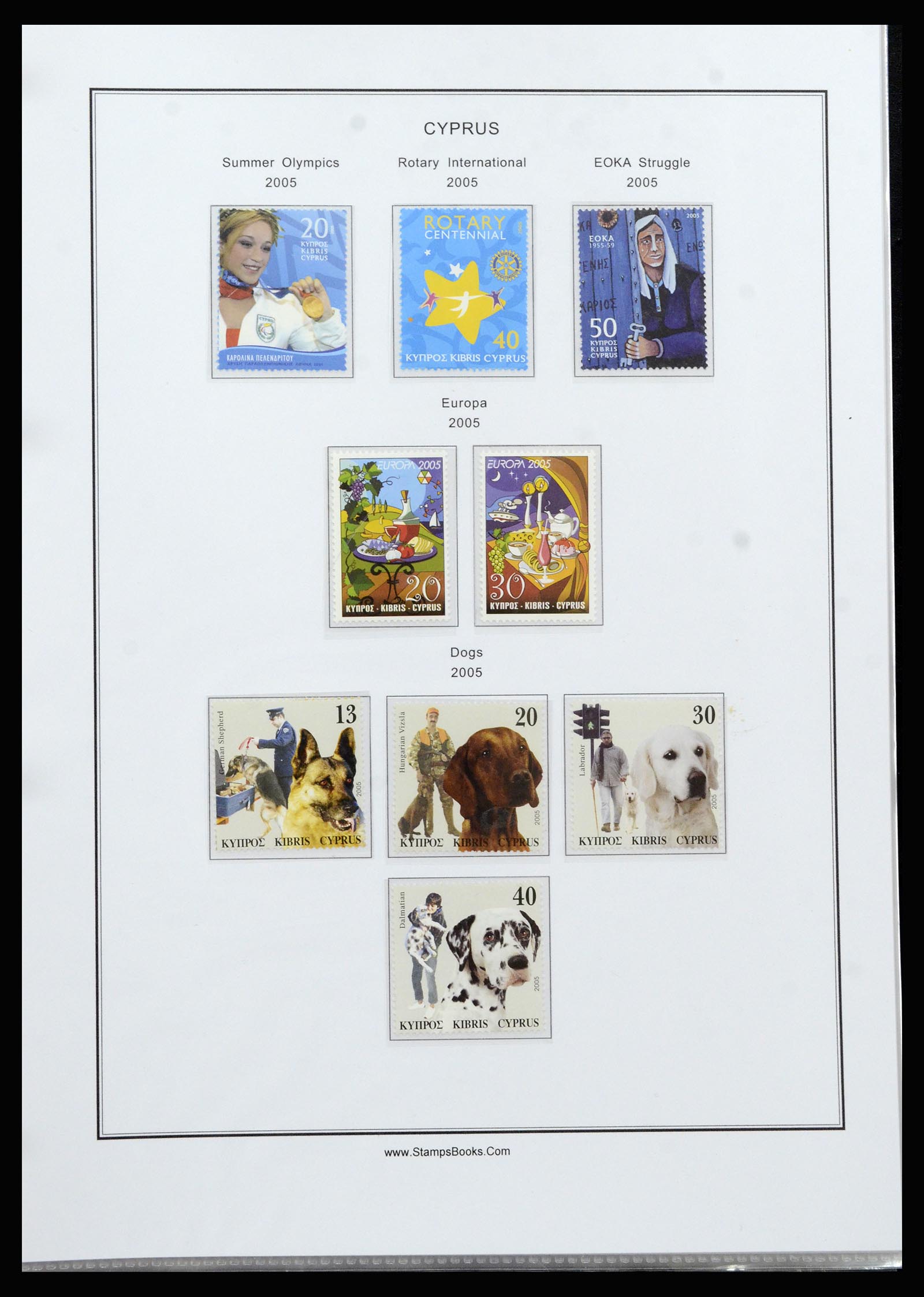 37204 106 - Postzegelverzameling 37204 Cyprus 1960-2008.