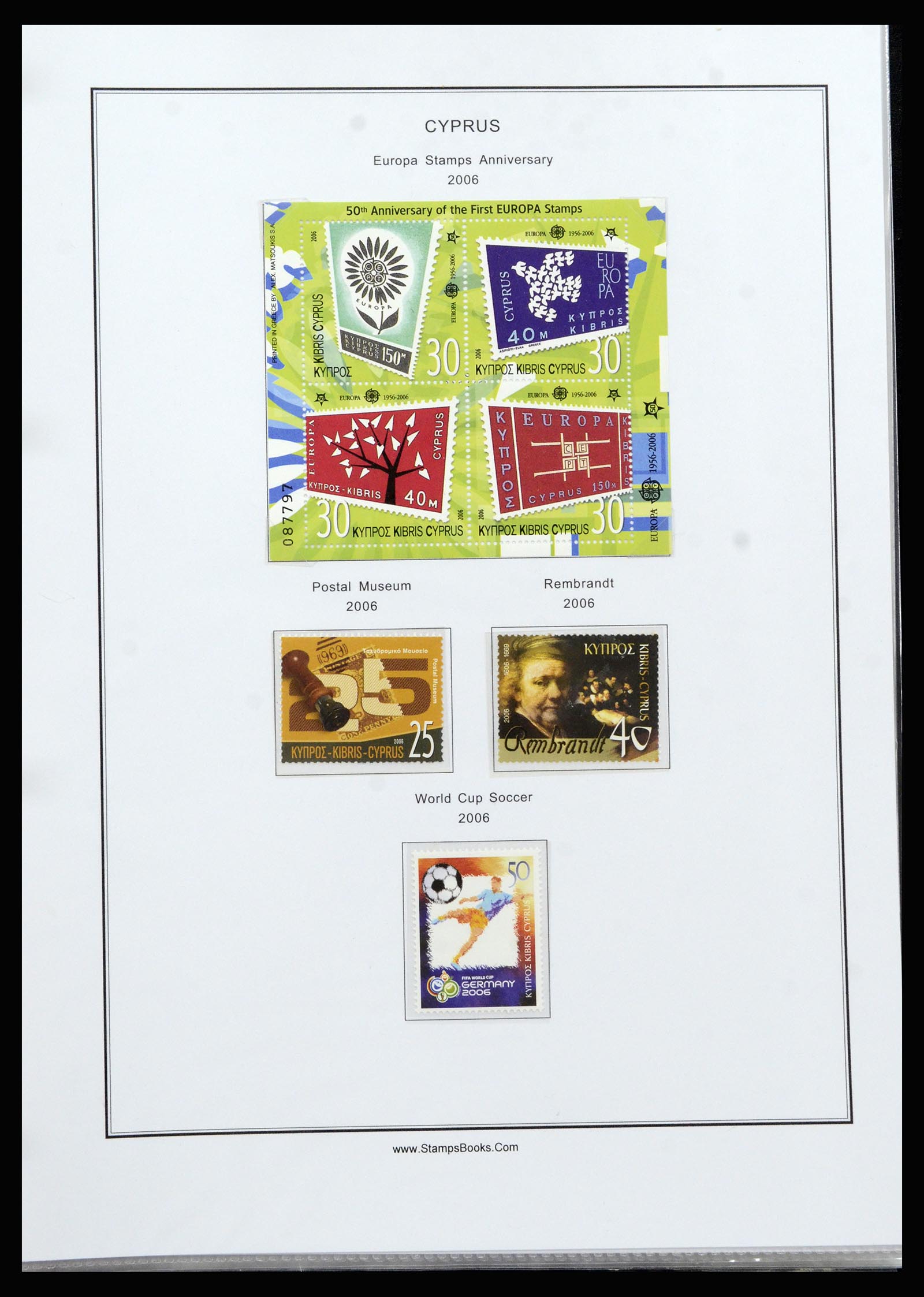 37204 108 - Postzegelverzameling 37204 Cyprus 1960-2008.