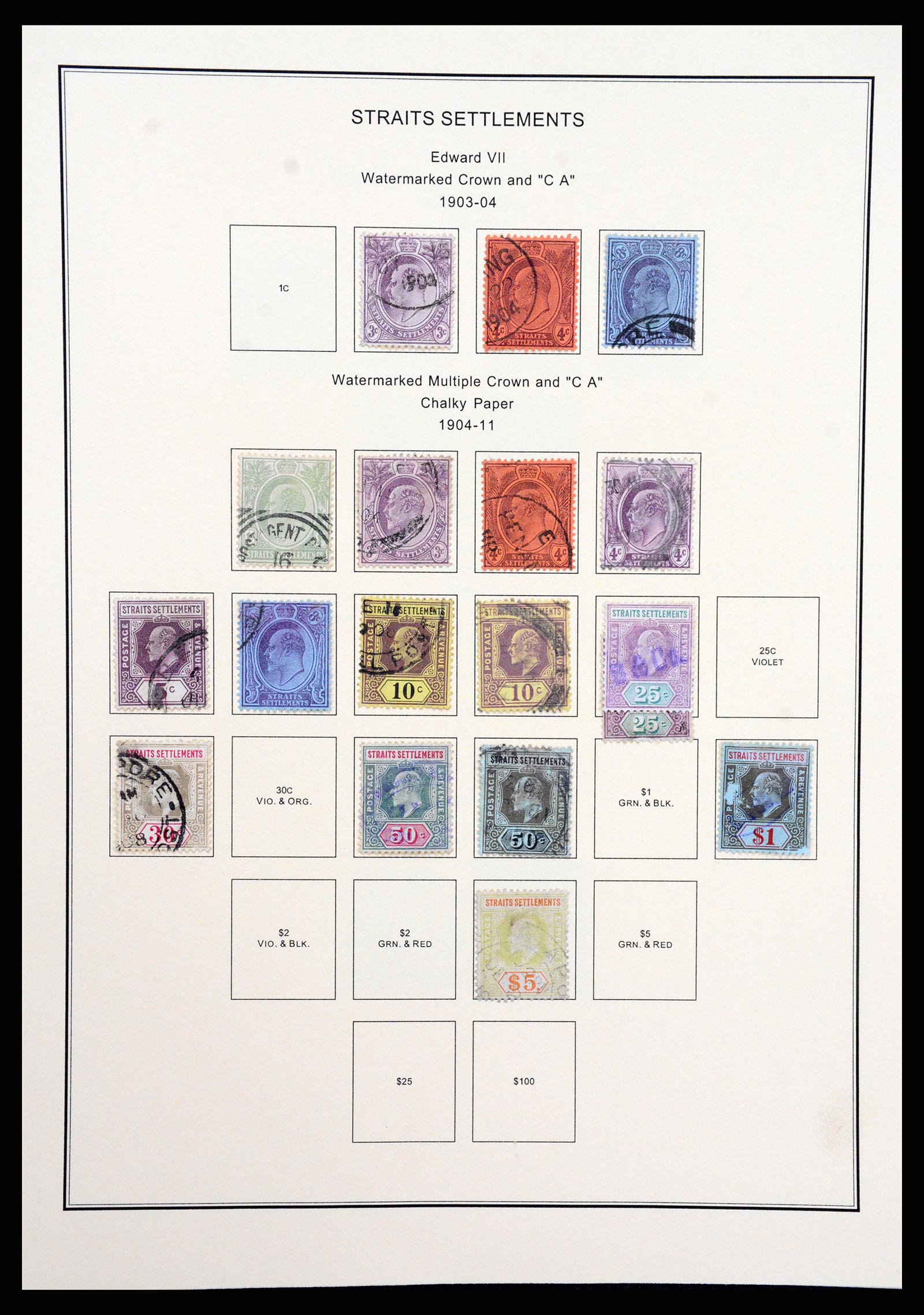 37205 006 - Postzegelverzameling 37205 Maleisië en Staten 1867-1999.