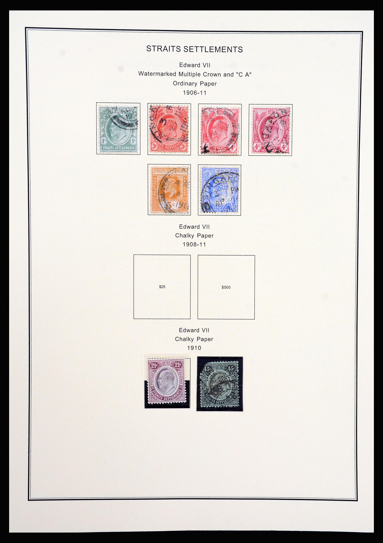 37205 007 - Postzegelverzameling 37205 Maleisië en Staten 1867-1999.