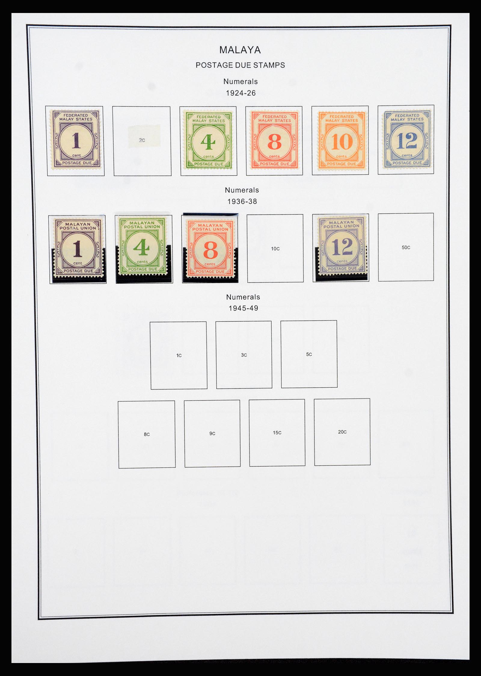 37205 027 - Stamp collection 37205 Malaysia and States 1867-1999.