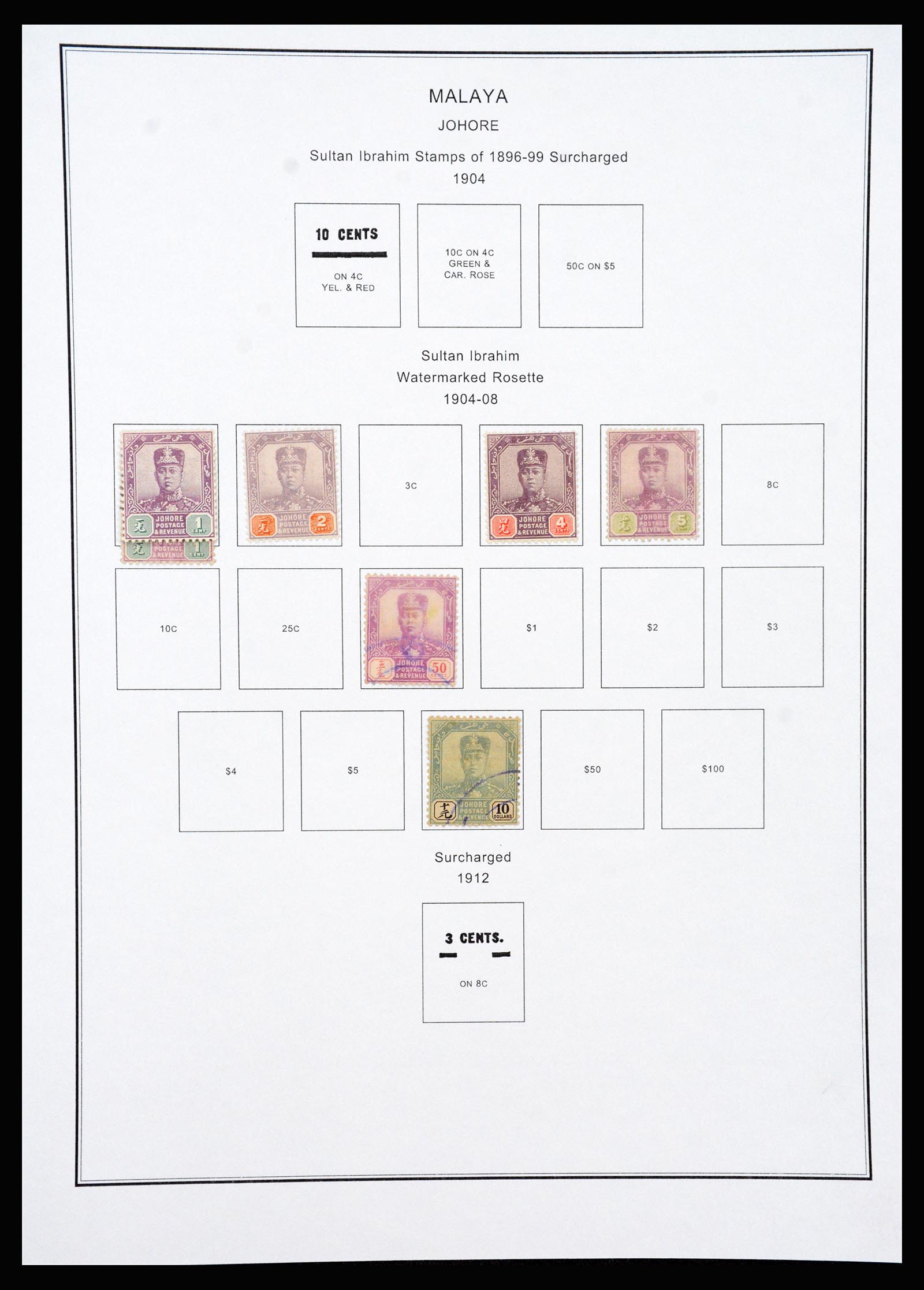 37205 034 - Stamp collection 37205 Malaysia and States 1867-1999.