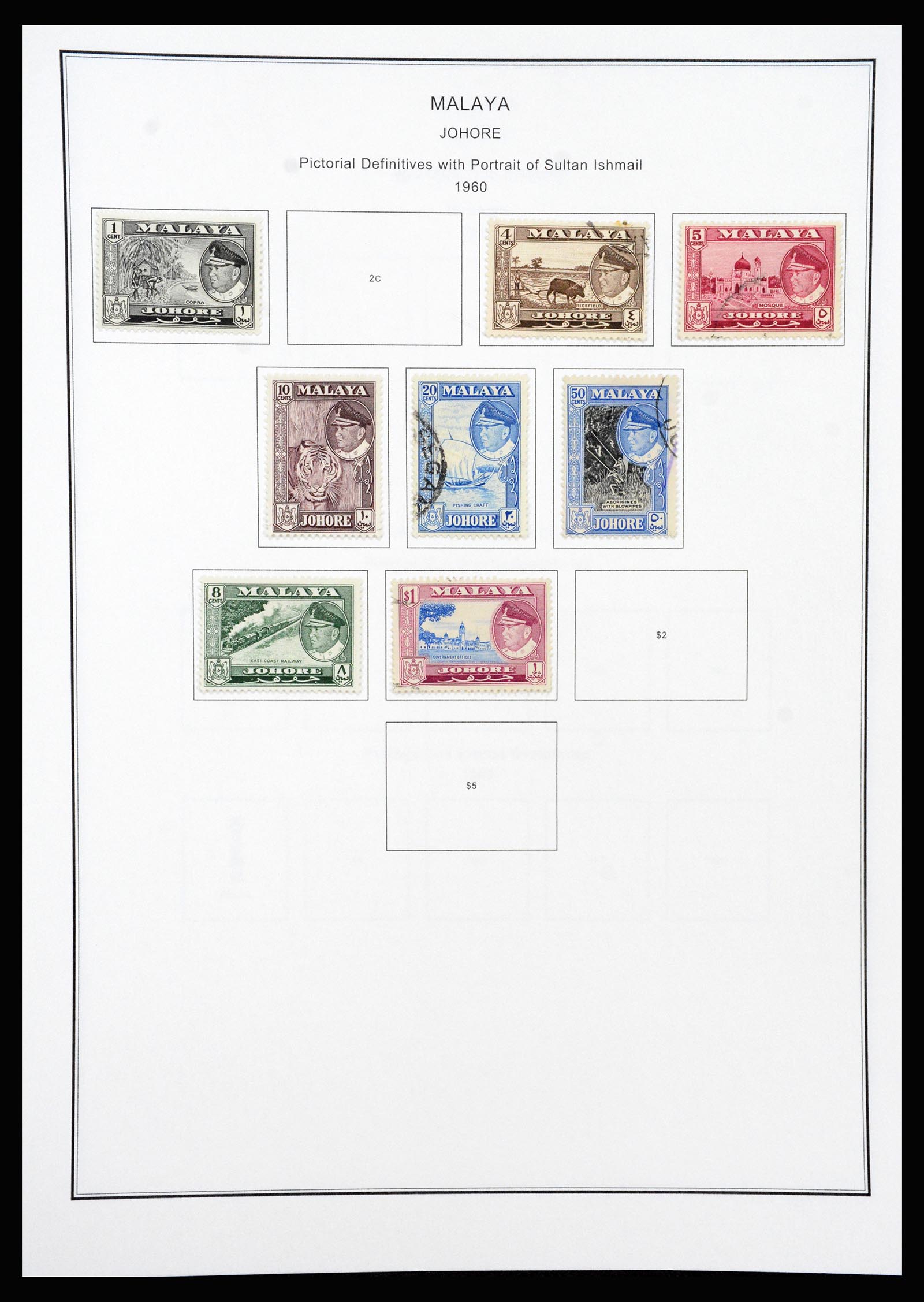 37205 039 - Postzegelverzameling 37205 Maleisië en Staten 1867-1999.