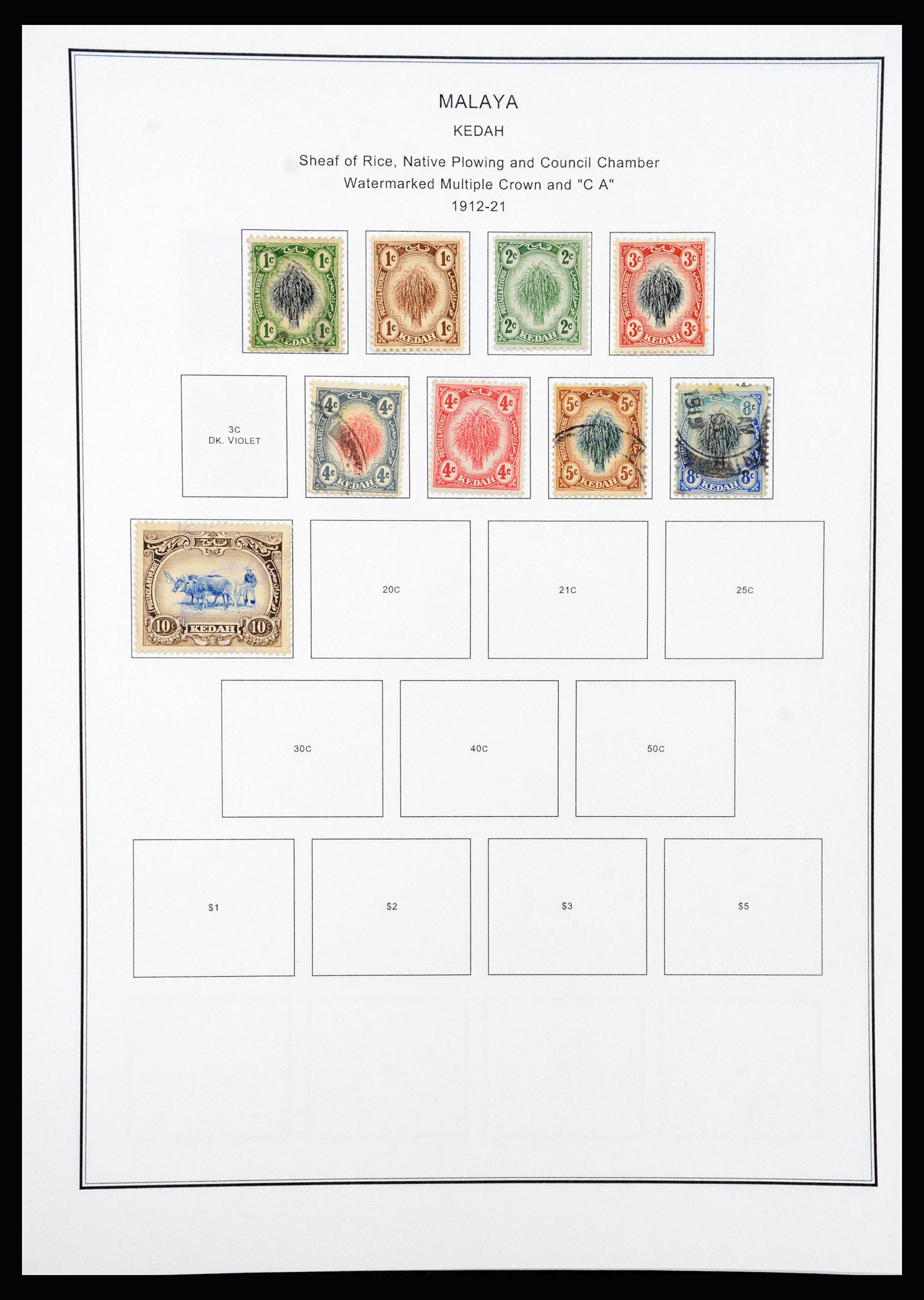 37205 040 - Postzegelverzameling 37205 Maleisië en Staten 1867-1999.