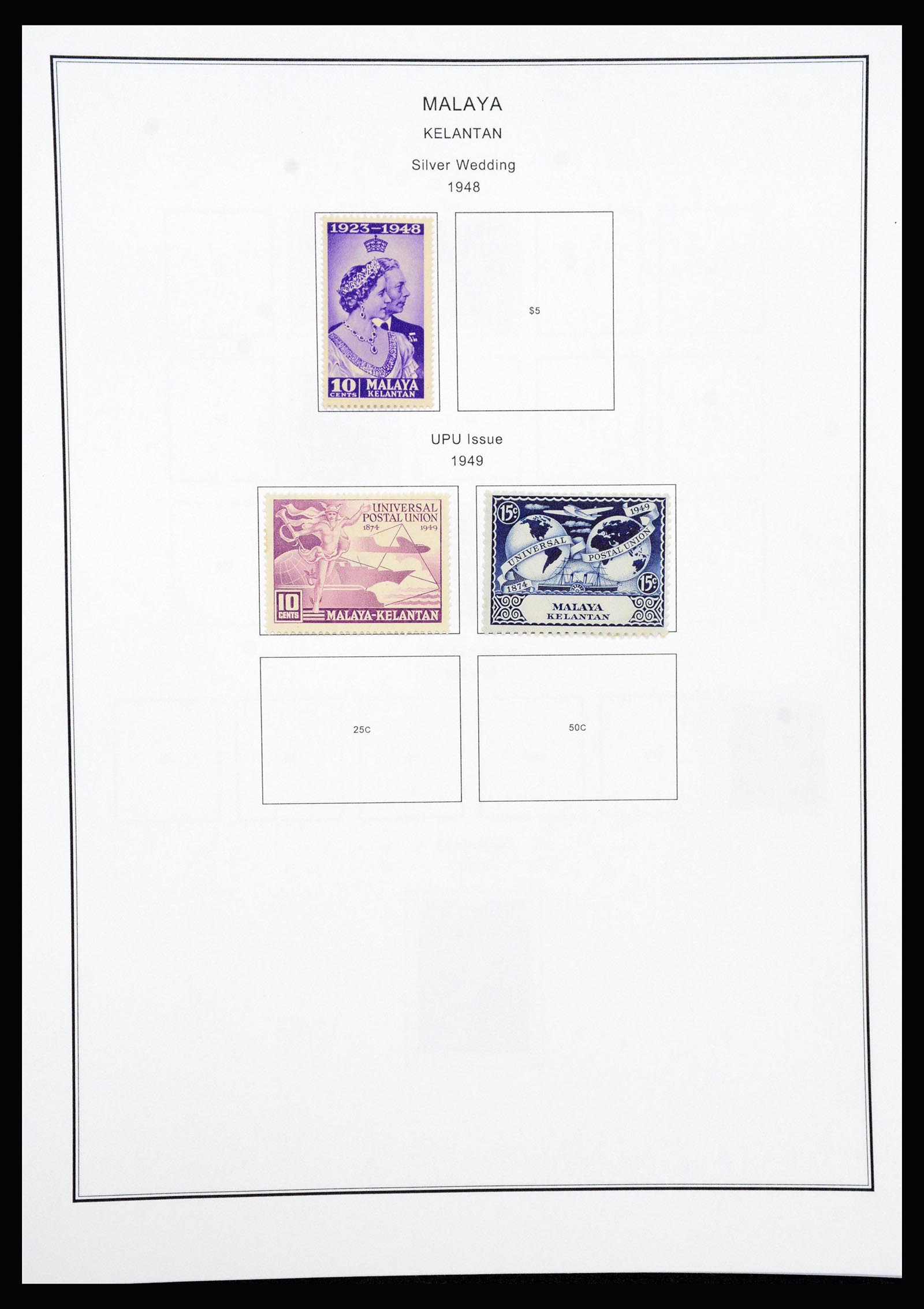 37205 049 - Postzegelverzameling 37205 Maleisië en Staten 1867-1999.