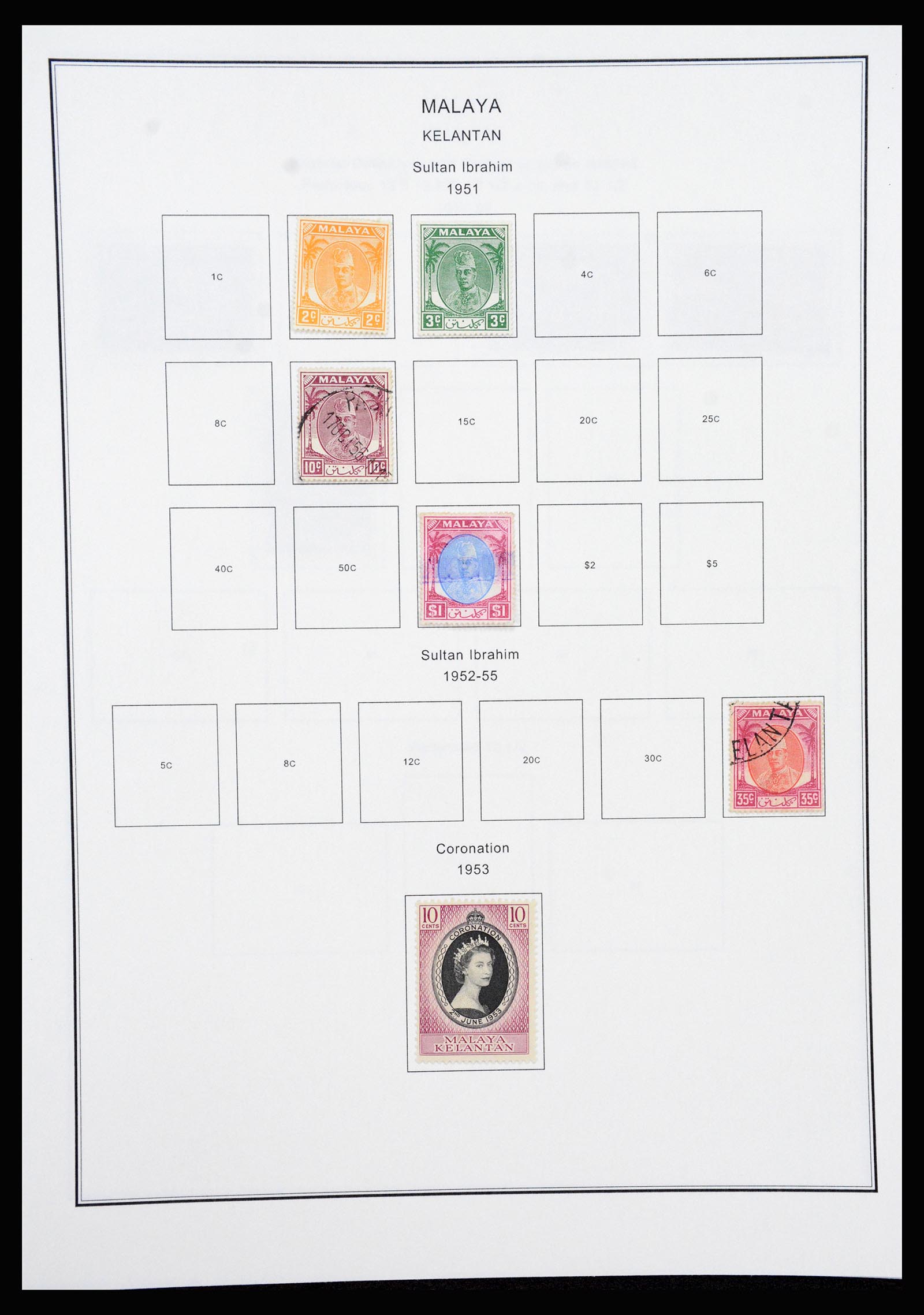 37205 050 - Postzegelverzameling 37205 Maleisië en Staten 1867-1999.