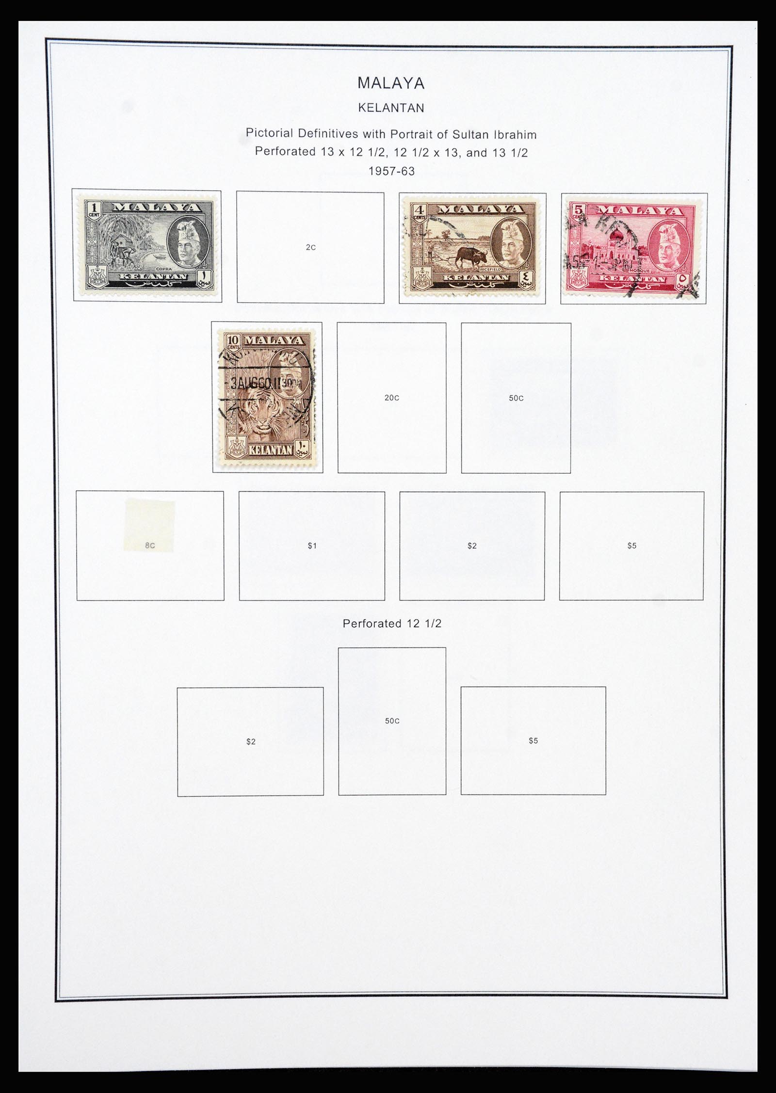 37205 051 - Postzegelverzameling 37205 Maleisië en Staten 1867-1999.
