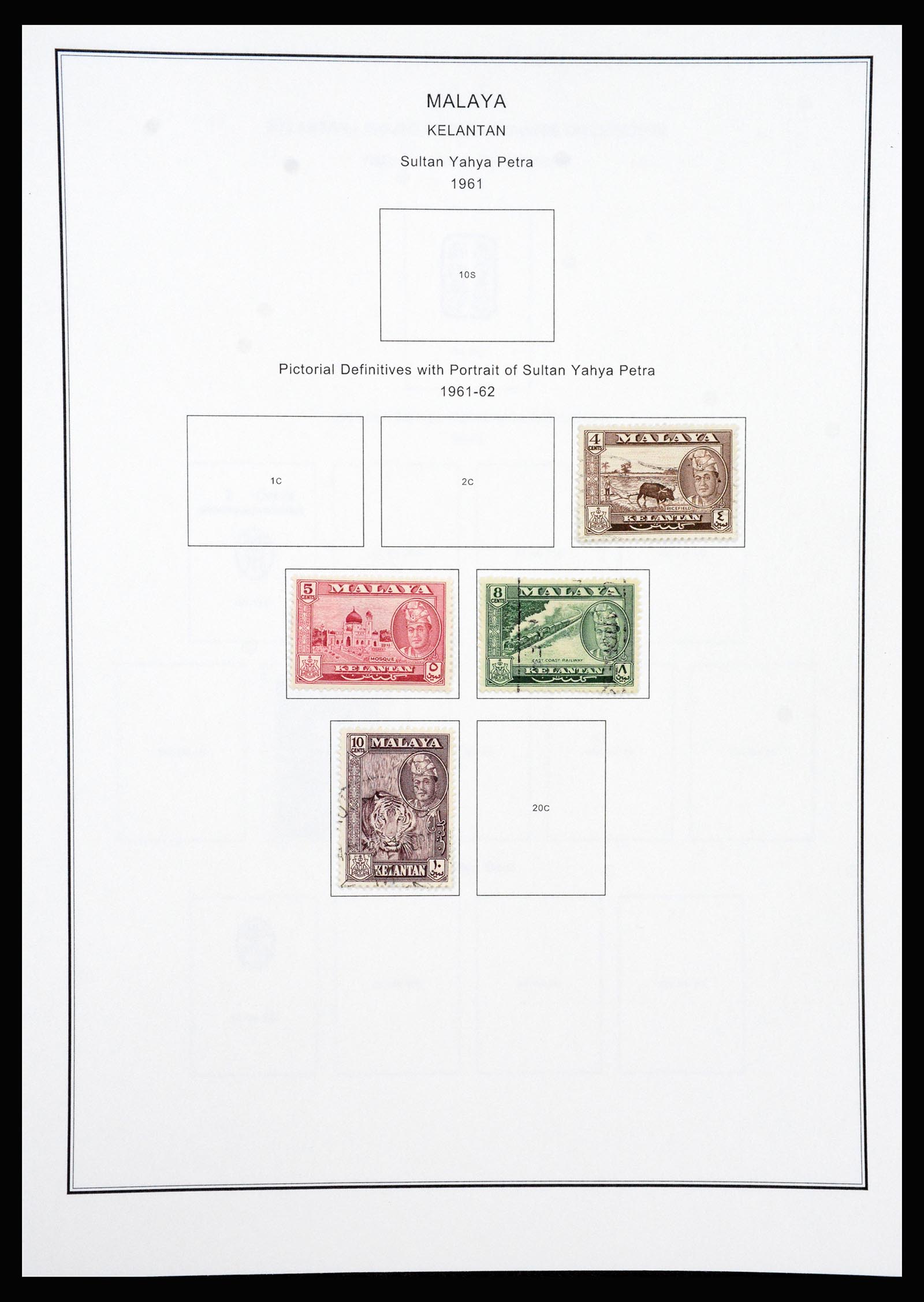 37205 052 - Postzegelverzameling 37205 Maleisië en Staten 1867-1999.