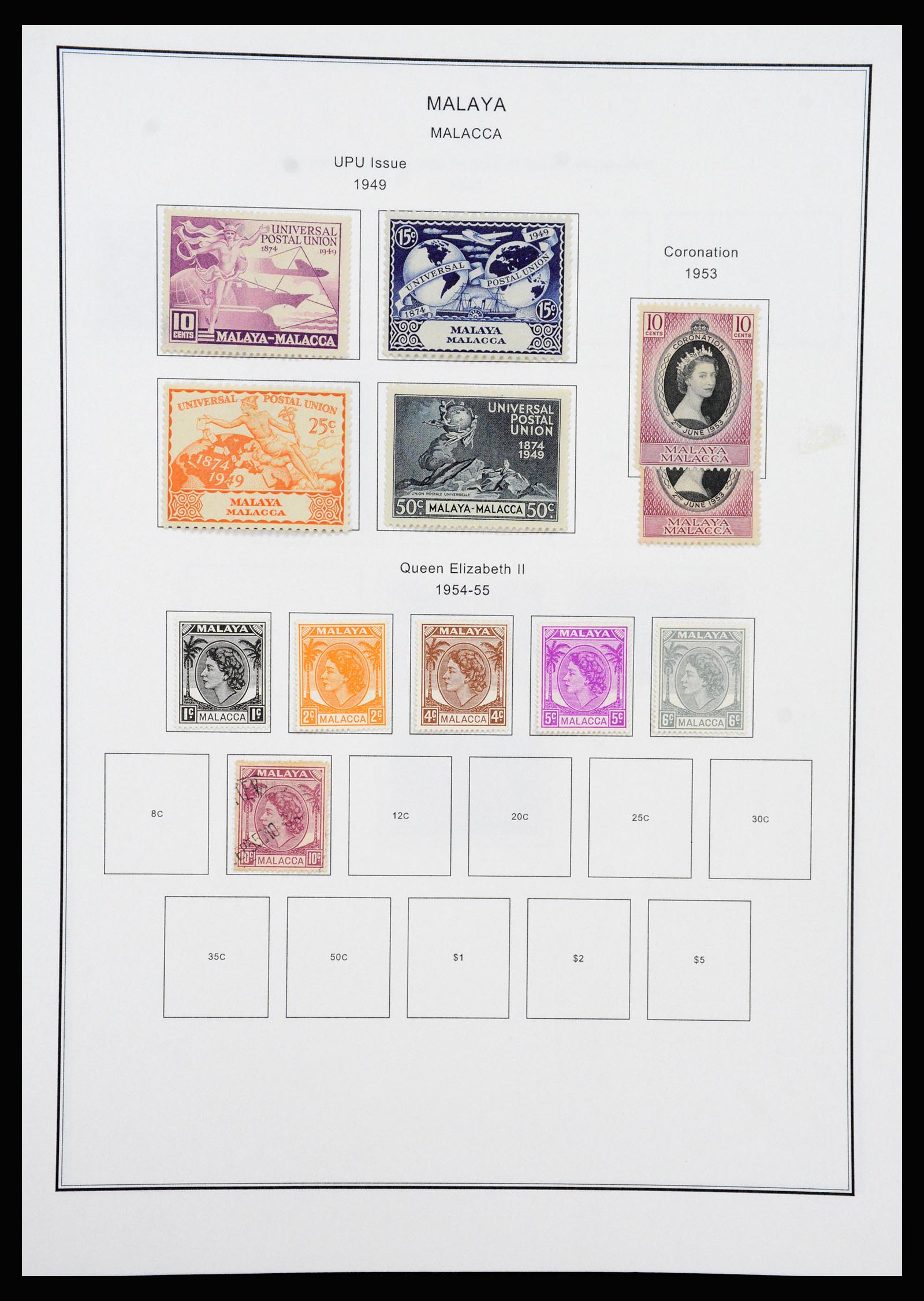 37205 055 - Postzegelverzameling 37205 Maleisië en Staten 1867-1999.