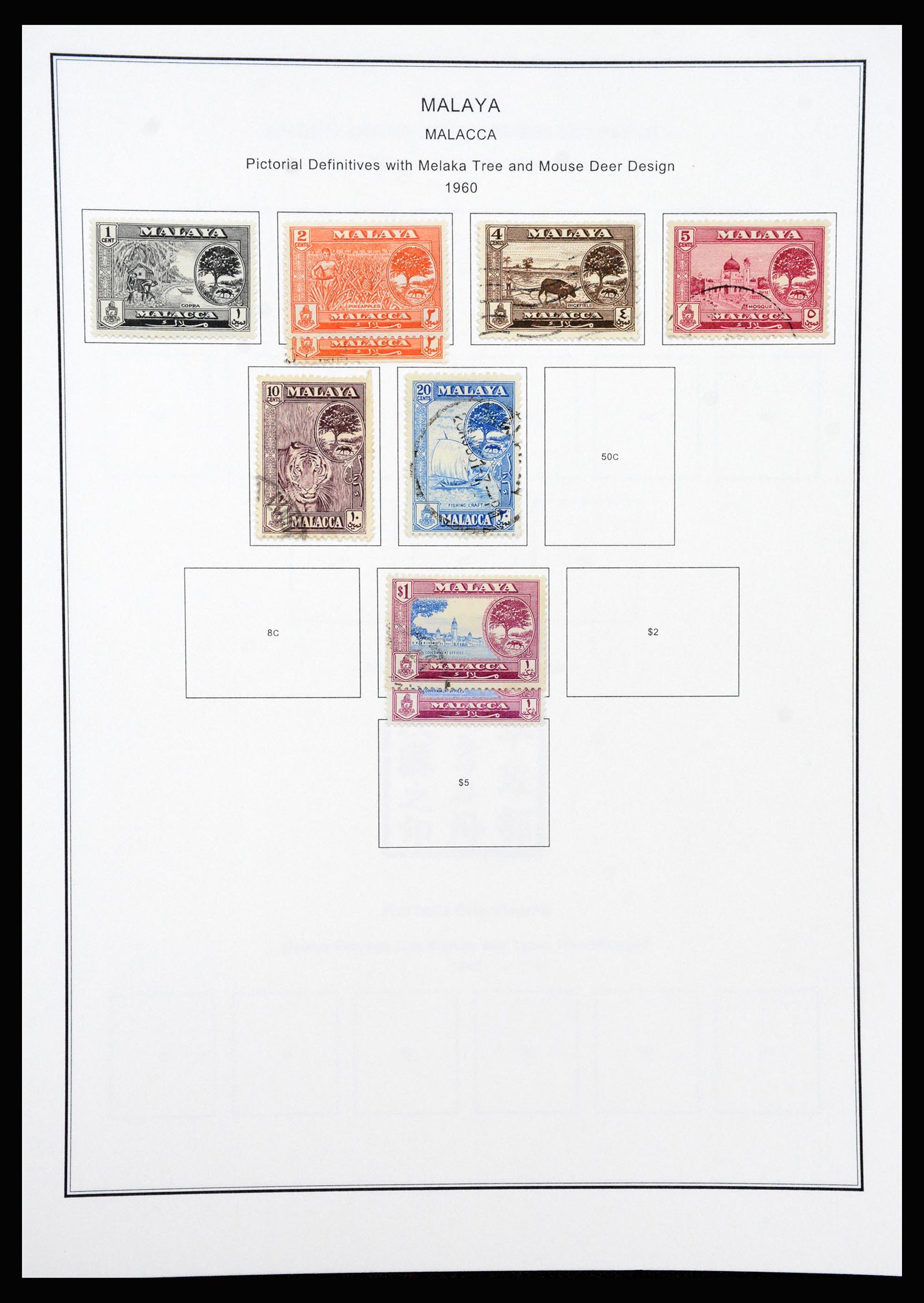 37205 057 - Postzegelverzameling 37205 Maleisië en Staten 1867-1999.