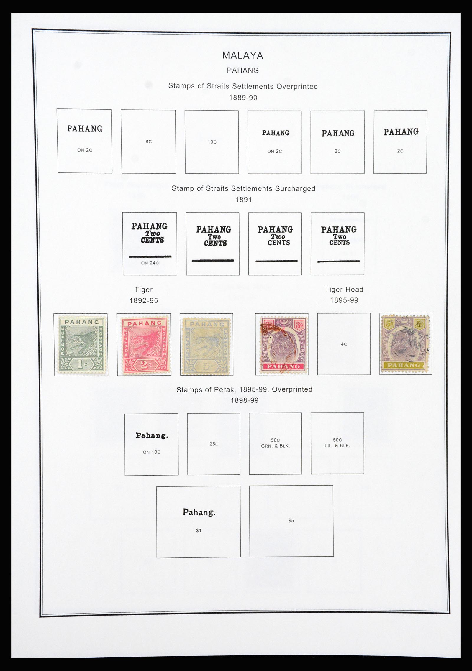 37205 063 - Postzegelverzameling 37205 Maleisië en Staten 1867-1999.
