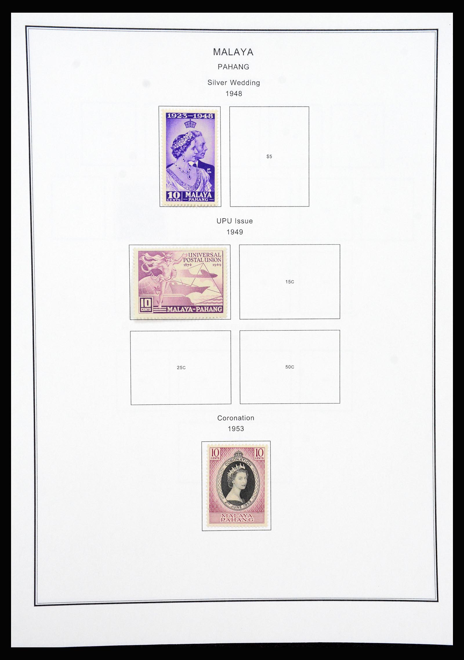 37205 065 - Postzegelverzameling 37205 Maleisië en Staten 1867-1999.