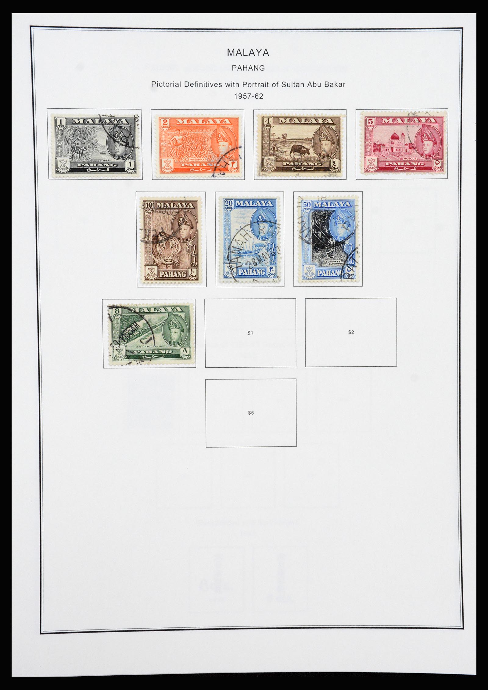 37205 067 - Postzegelverzameling 37205 Maleisië en Staten 1867-1999.