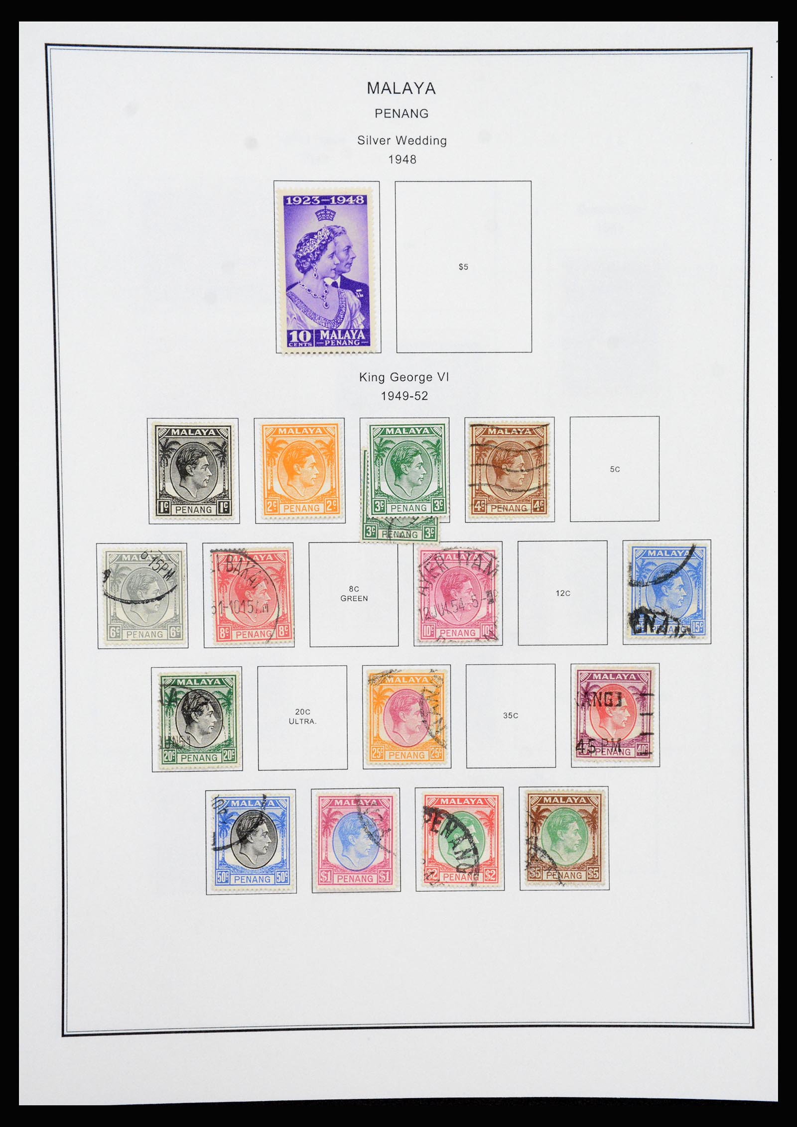 37205 069 - Postzegelverzameling 37205 Maleisië en Staten 1867-1999.