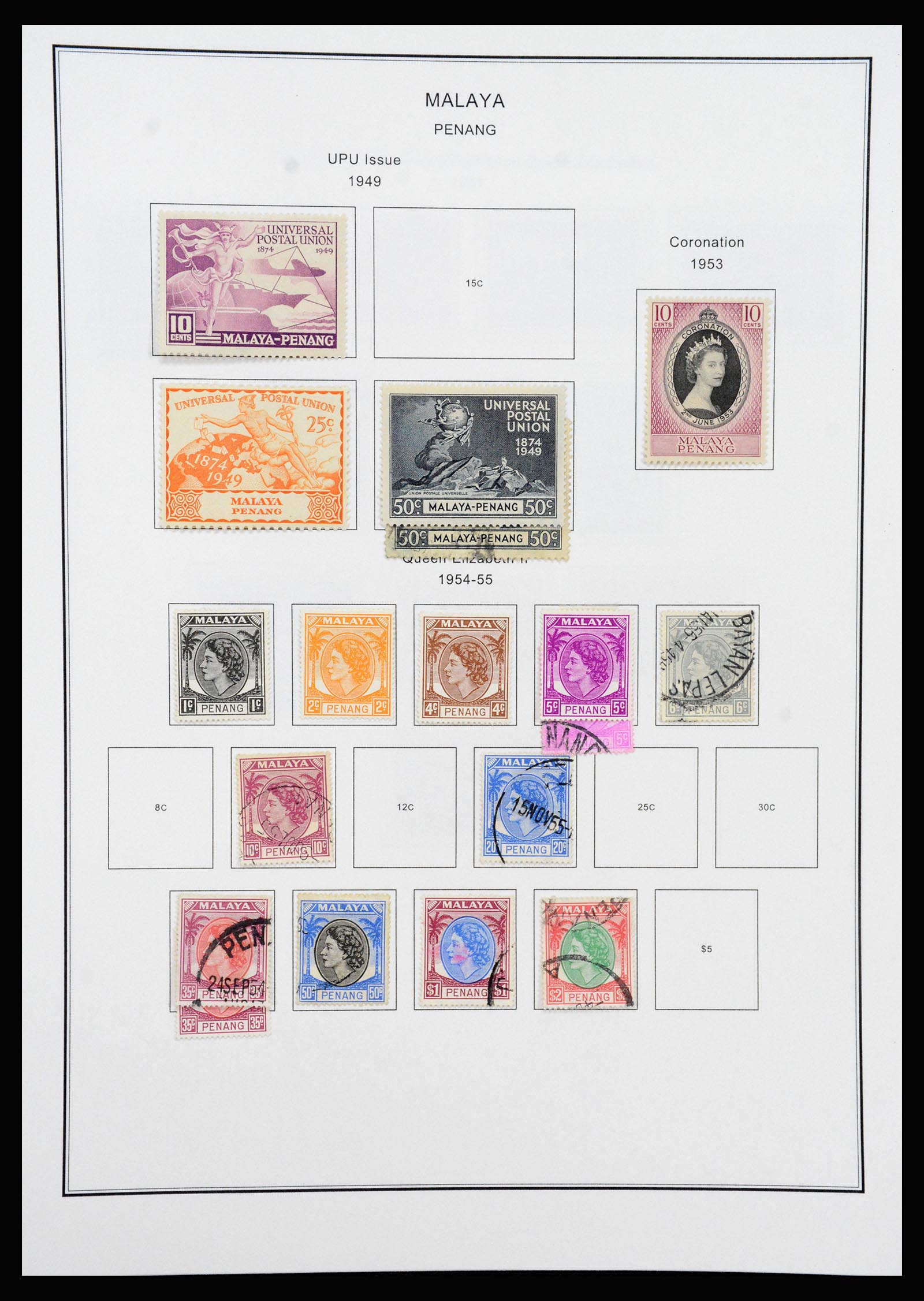 37205 070 - Postzegelverzameling 37205 Maleisië en Staten 1867-1999.