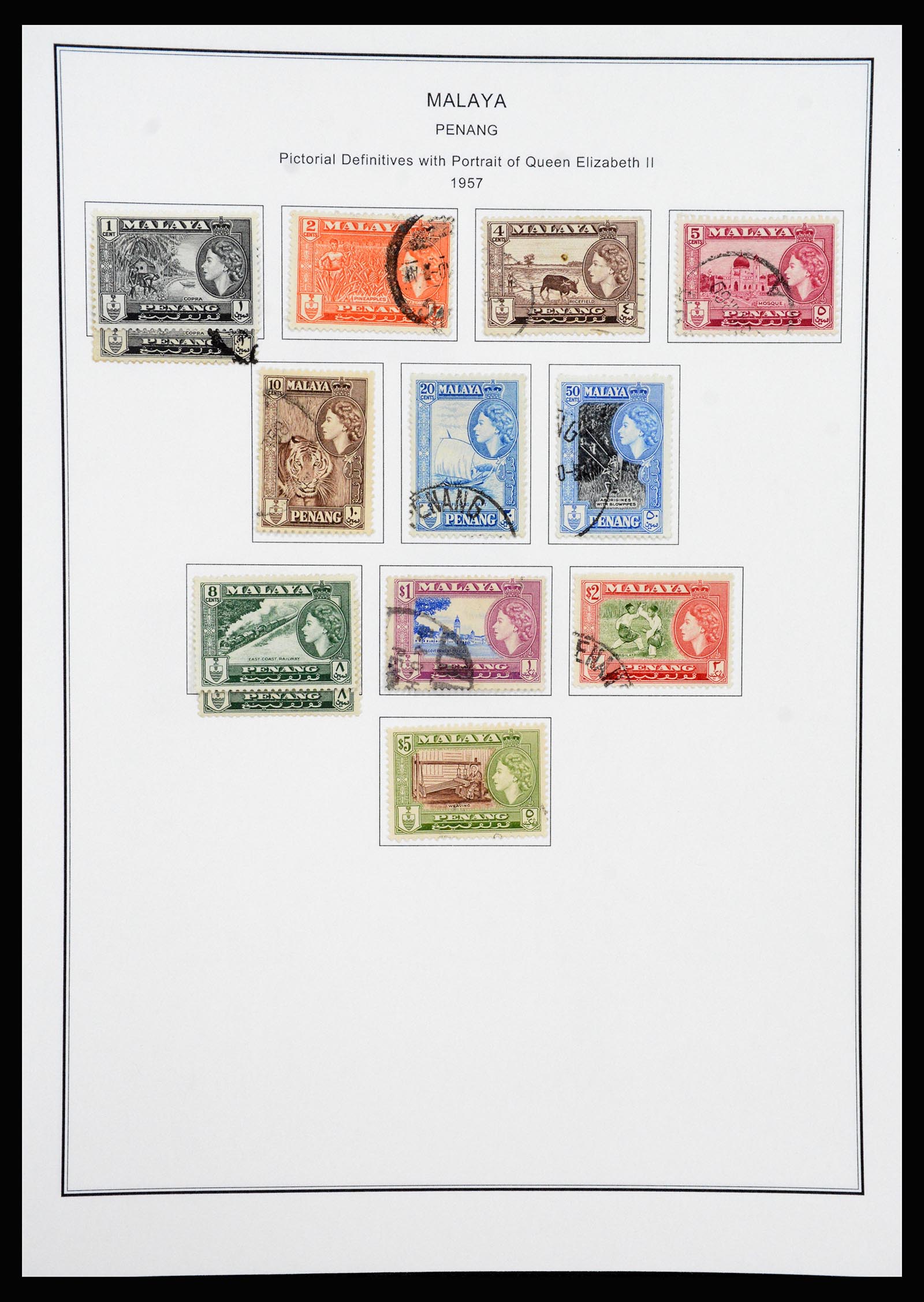 37205 071 - Postzegelverzameling 37205 Maleisië en Staten 1867-1999.