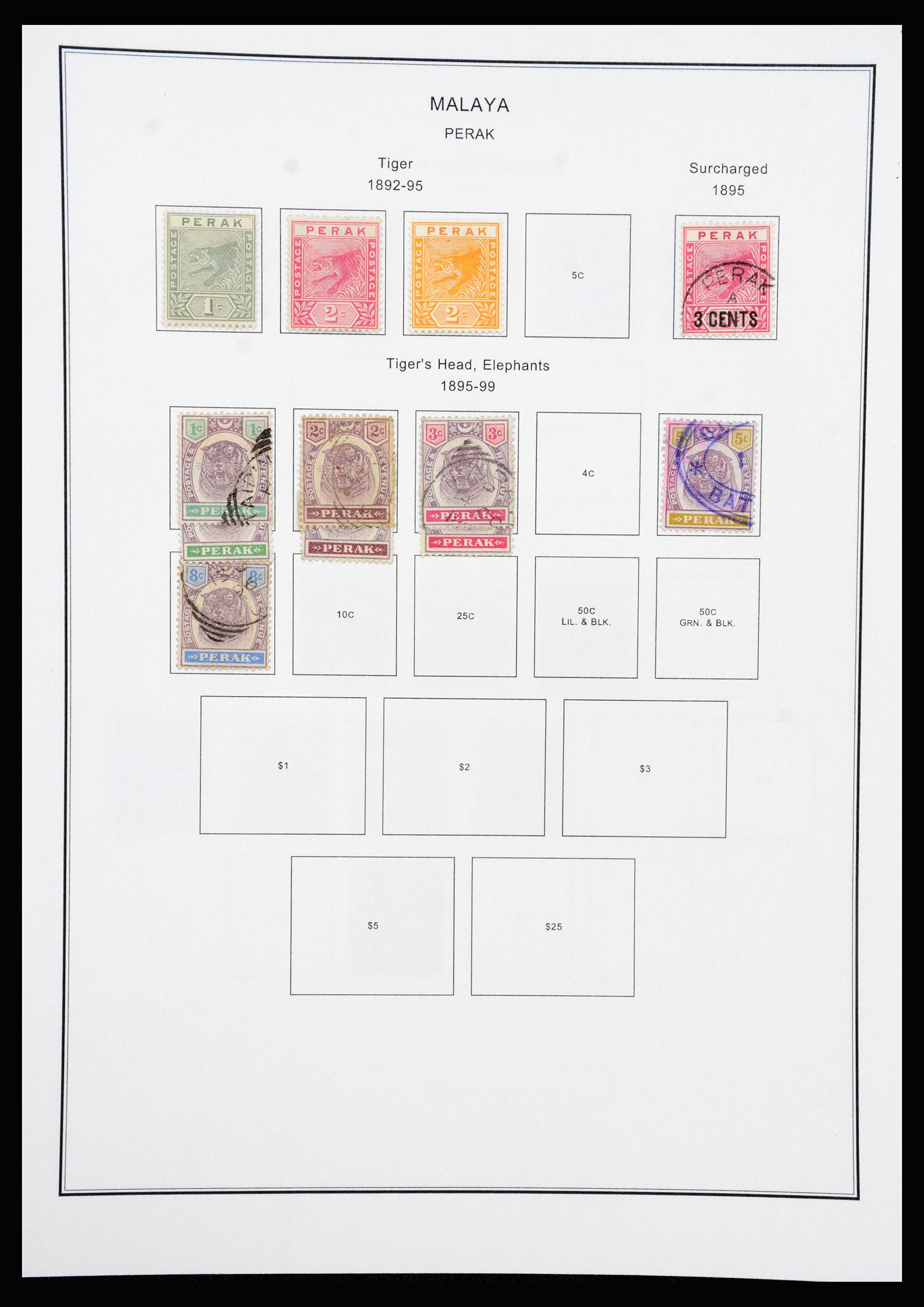 37205 075 - Stamp collection 37205 Malaysia and States 1867-1999.