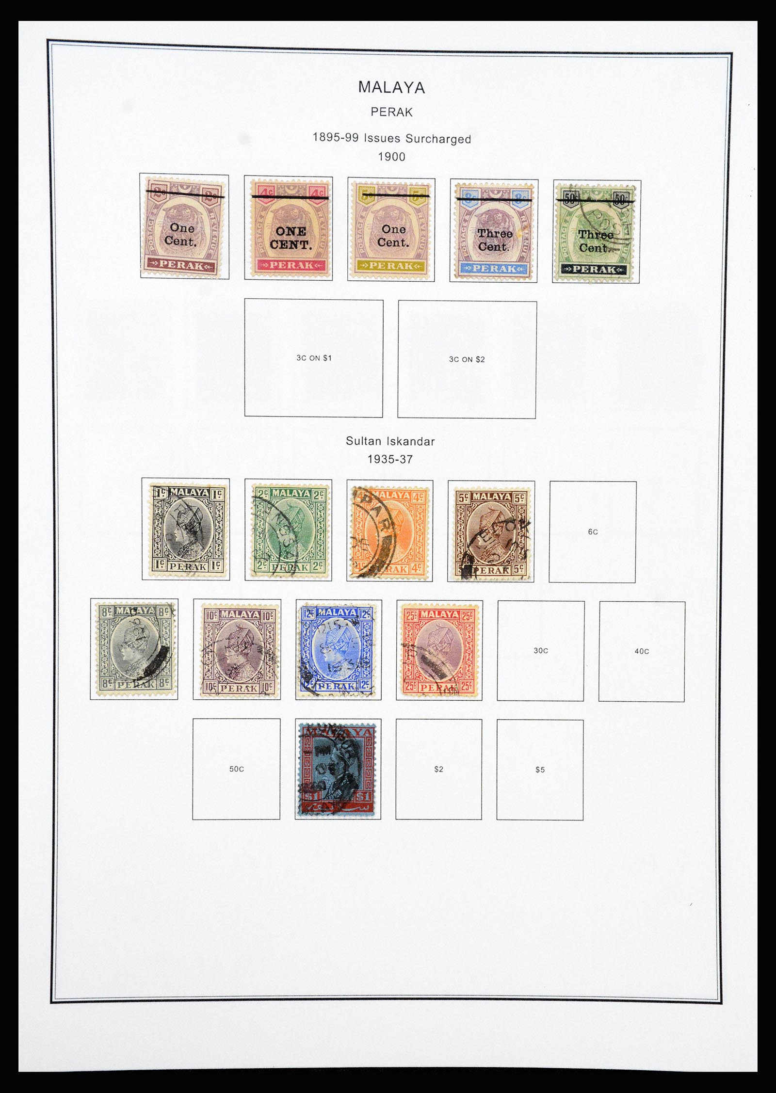 37205 076 - Postzegelverzameling 37205 Maleisië en Staten 1867-1999.