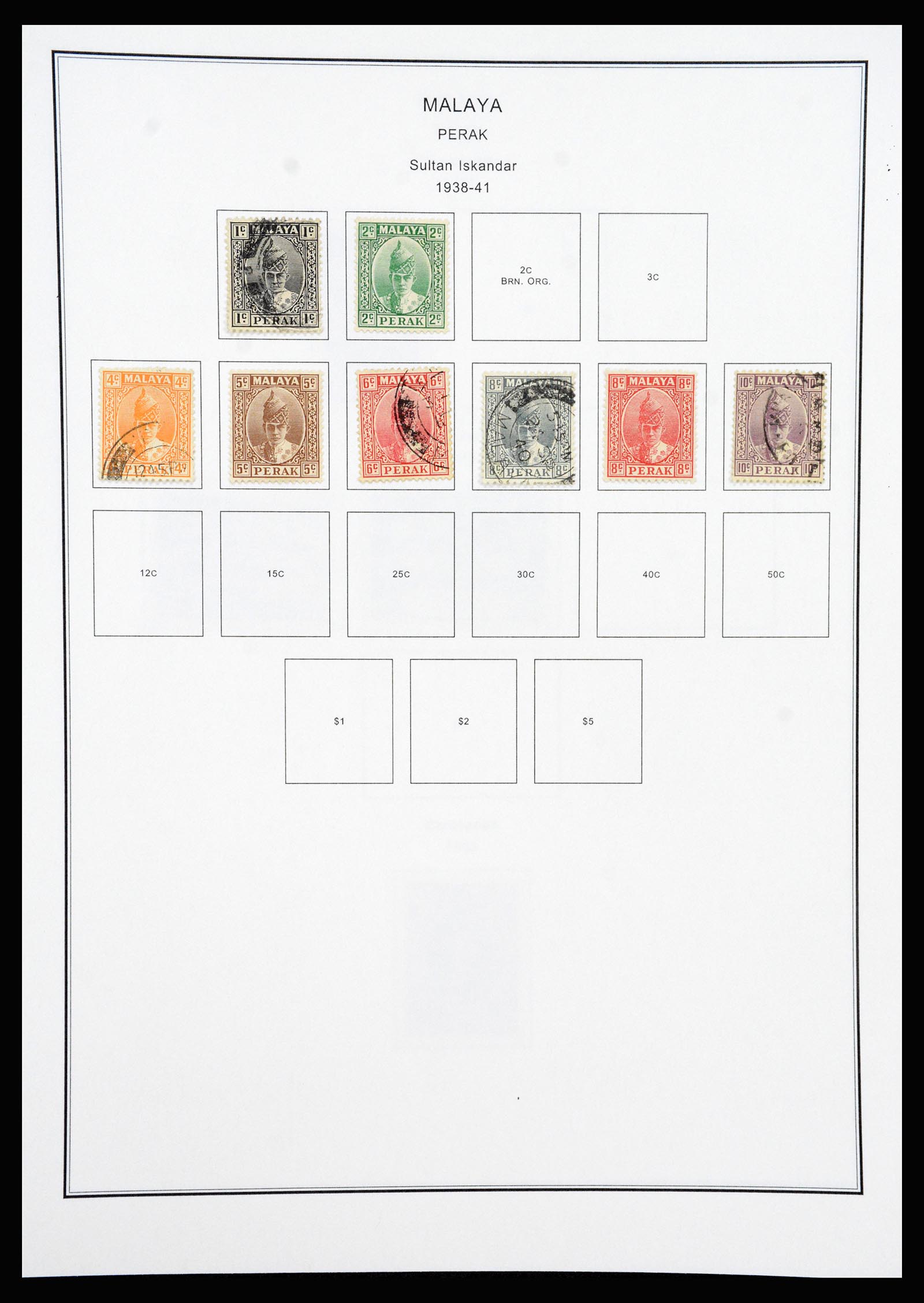 37205 077 - Postzegelverzameling 37205 Maleisië en Staten 1867-1999.