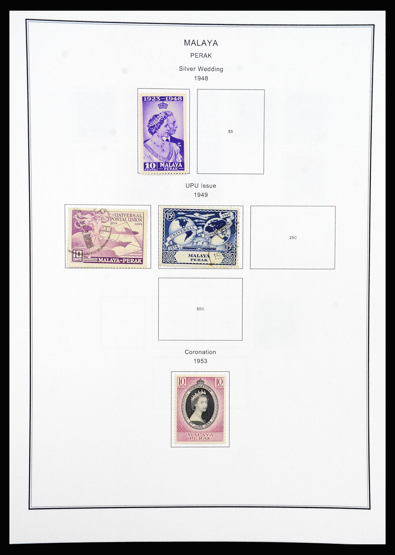 37205 078 - Postzegelverzameling 37205 Maleisië en Staten 1867-1999.