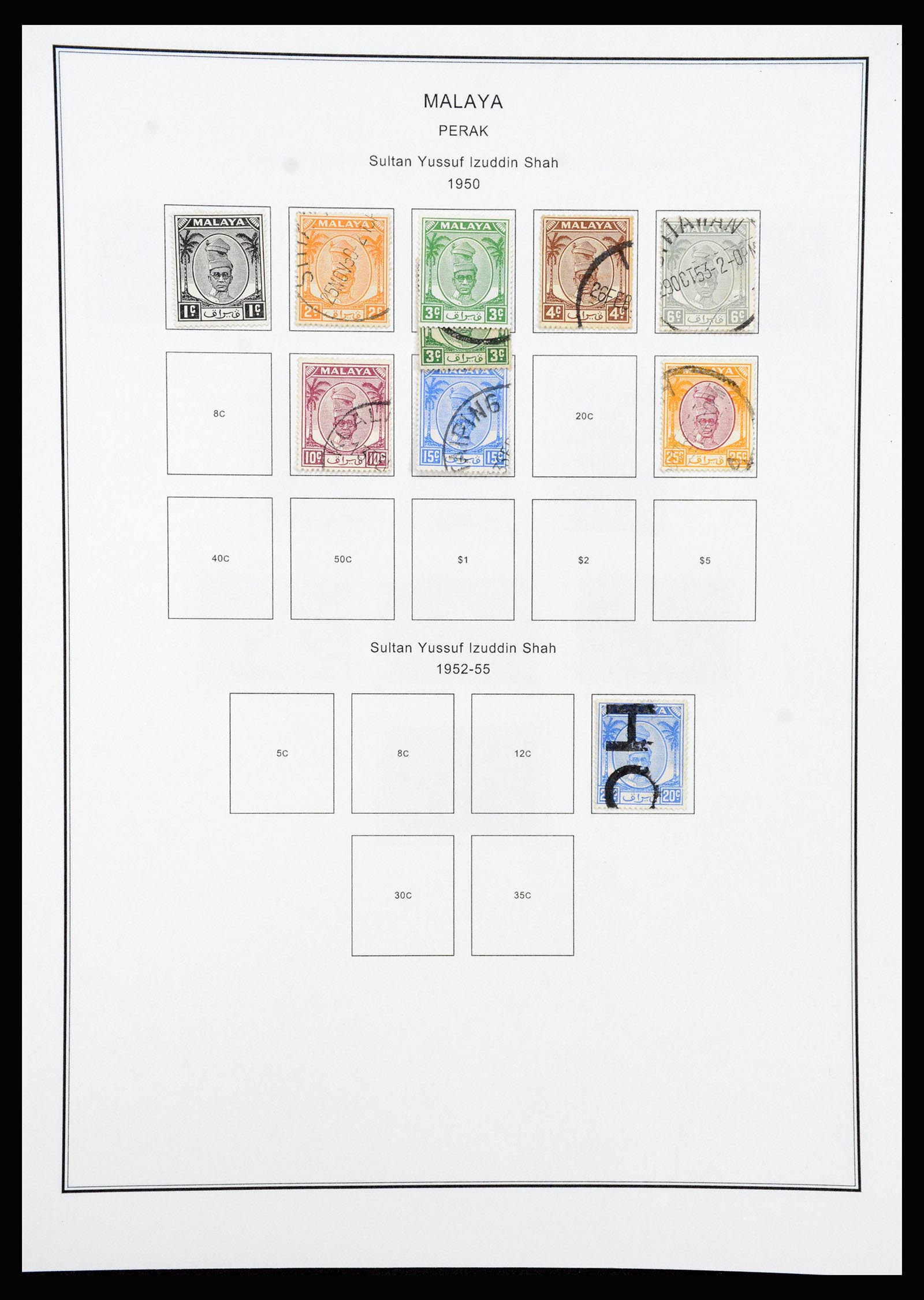37205 079 - Postzegelverzameling 37205 Maleisië en Staten 1867-1999.