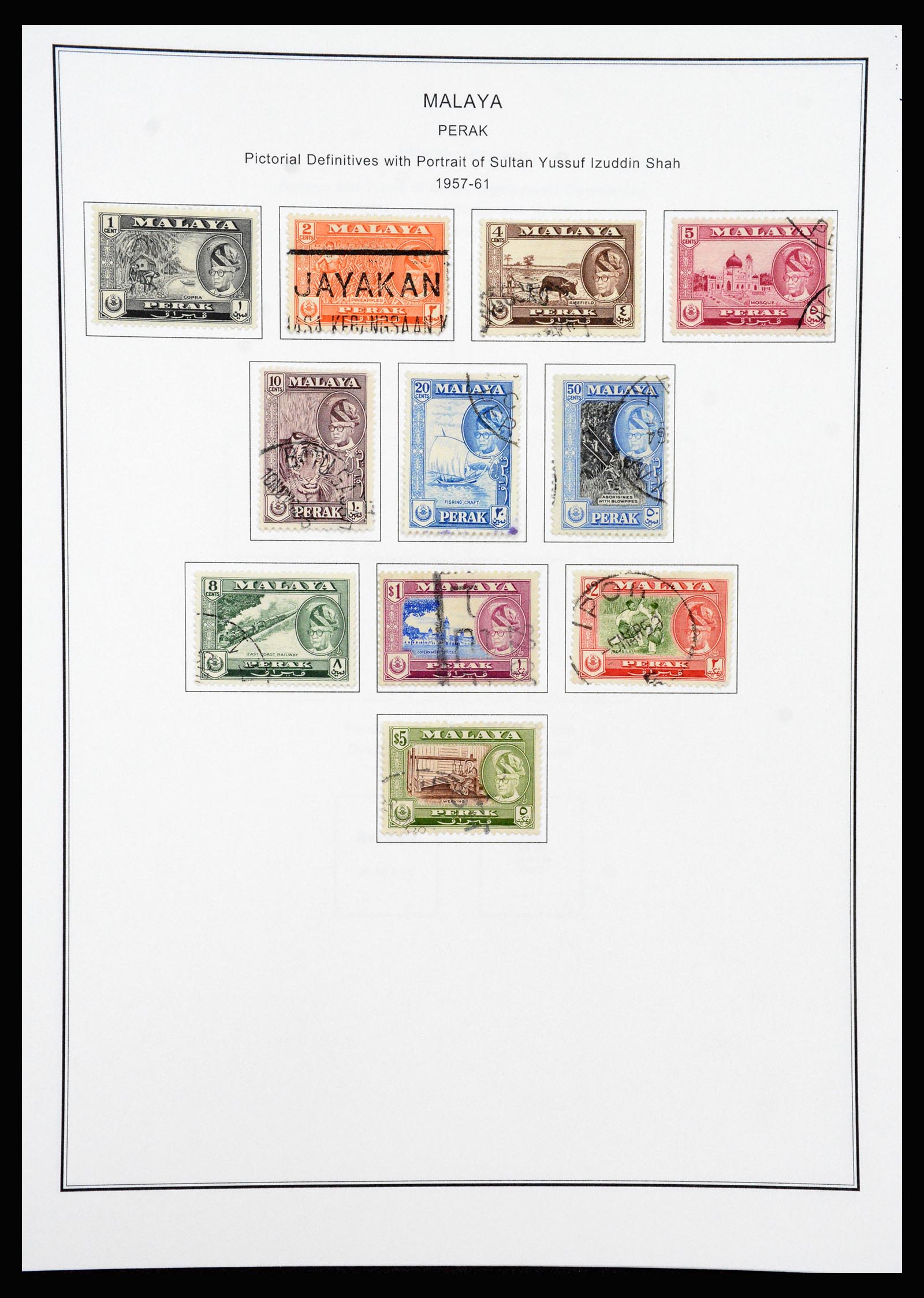 37205 080 - Postzegelverzameling 37205 Maleisië en Staten 1867-1999.
