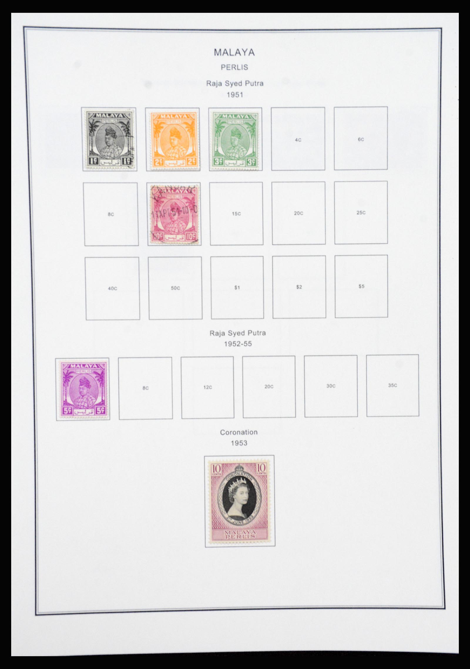 37205 084 - Postzegelverzameling 37205 Maleisië en Staten 1867-1999.