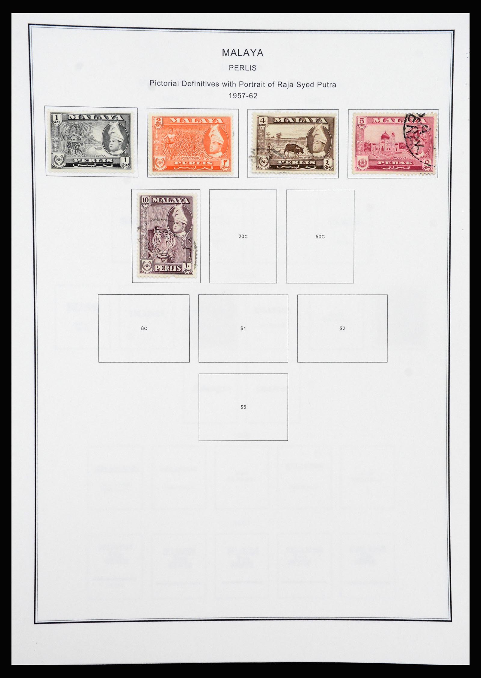 37205 085 - Postzegelverzameling 37205 Maleisië en Staten 1867-1999.
