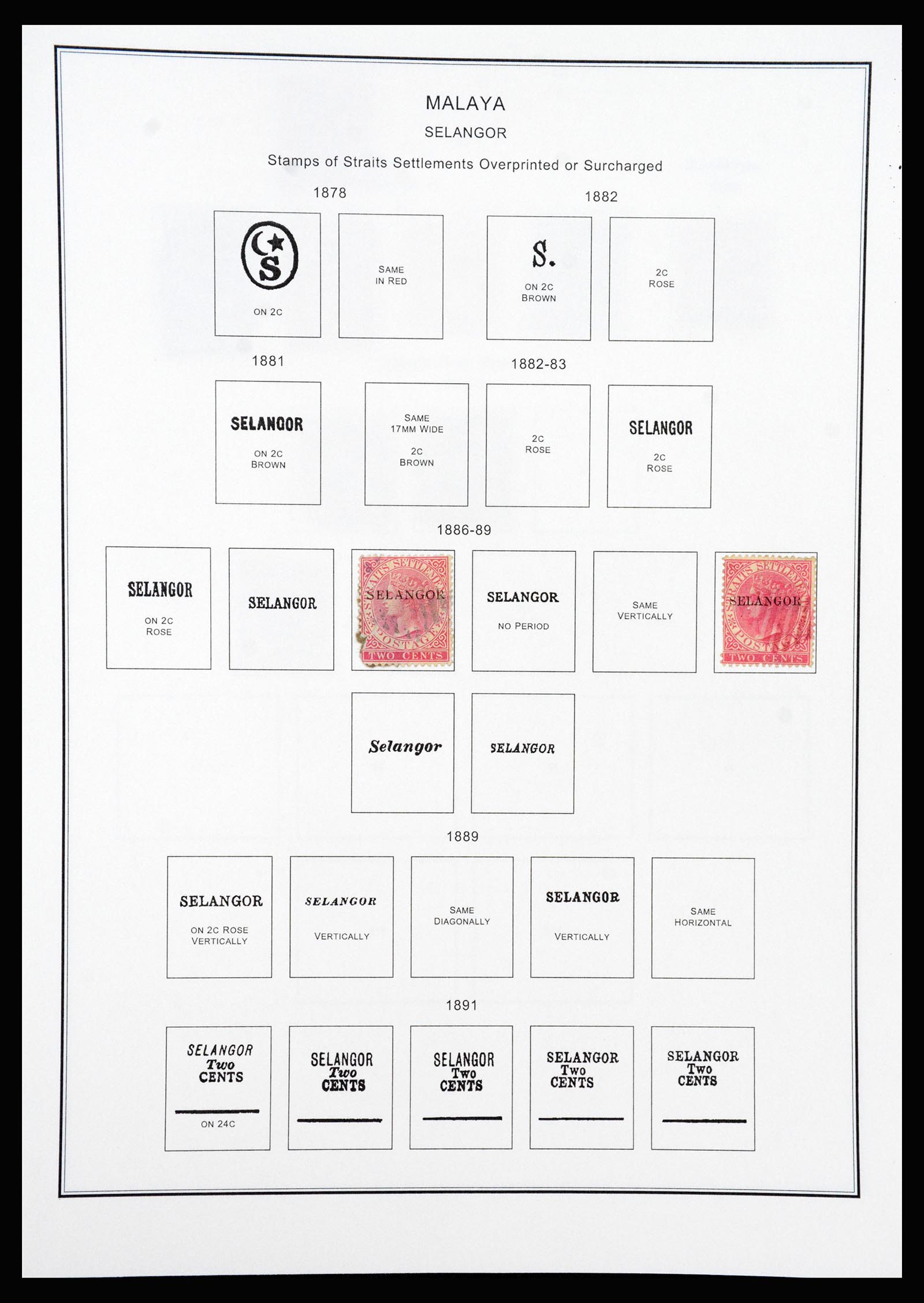 37205 086 - Stamp collection 37205 Malaysia and States 1867-1999.