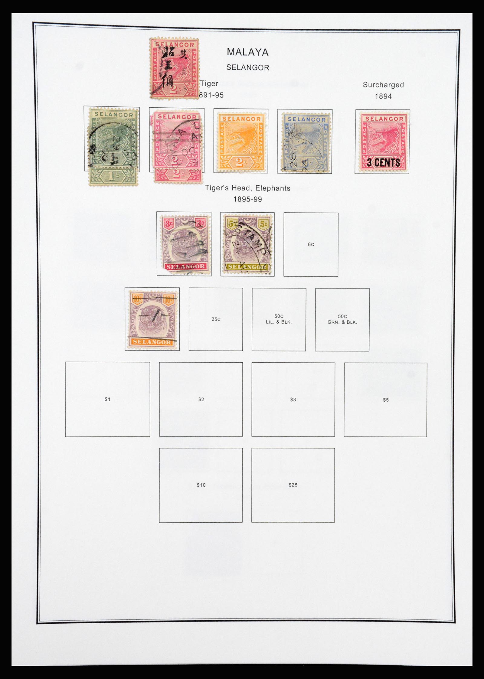 37205 087 - Postzegelverzameling 37205 Maleisië en Staten 1867-1999.