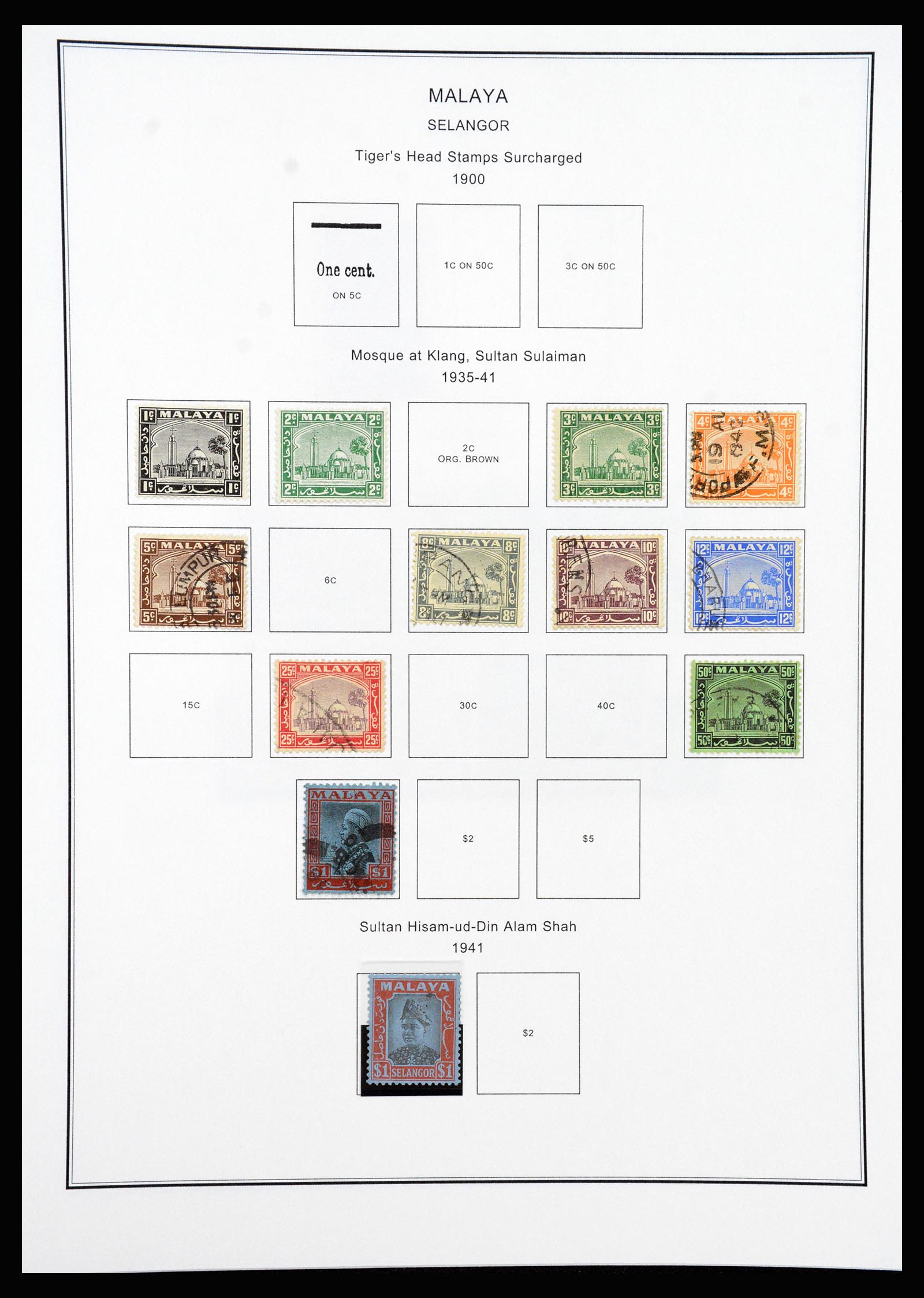 37205 088 - Postzegelverzameling 37205 Maleisië en Staten 1867-1999.