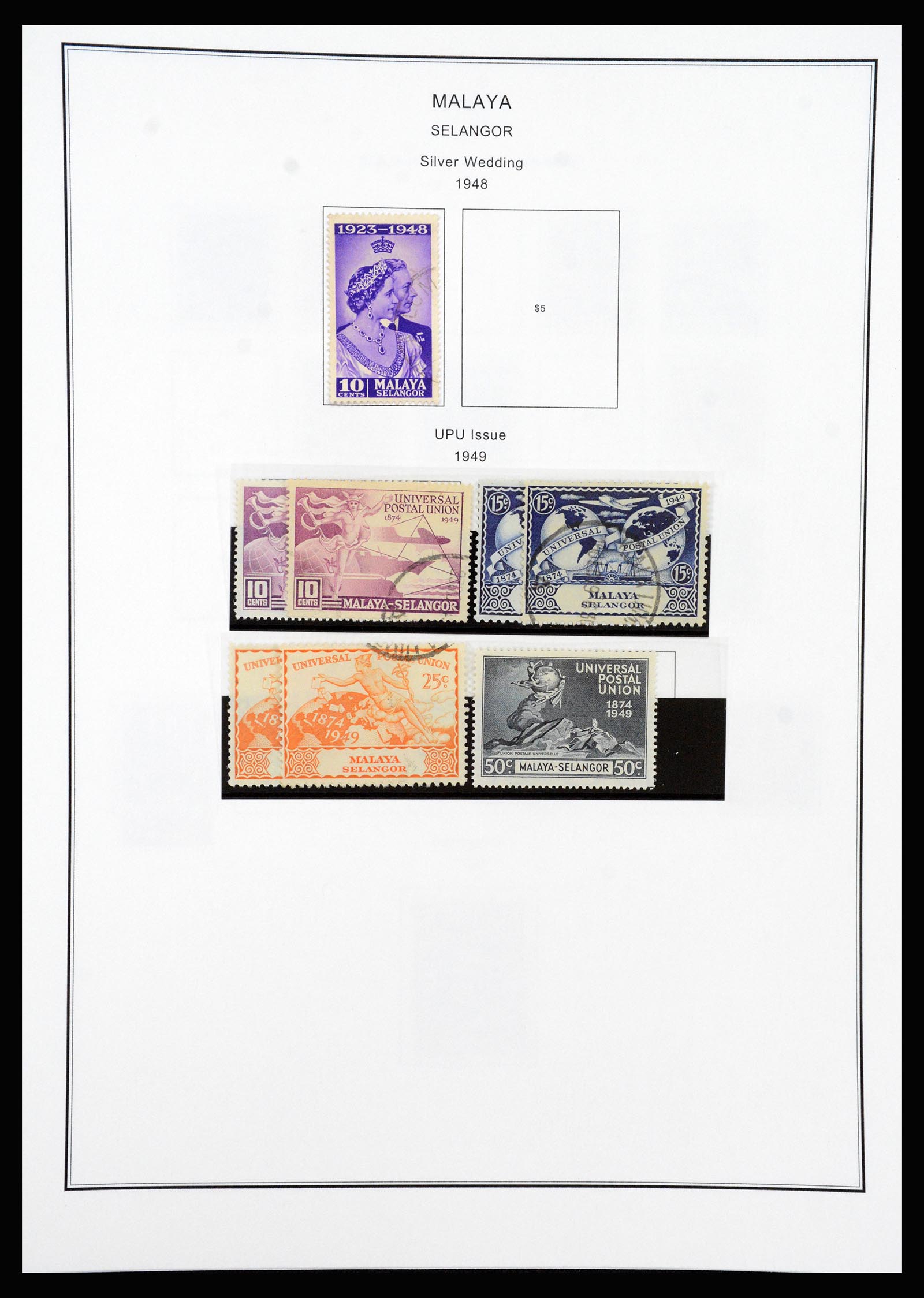 37205 089 - Postzegelverzameling 37205 Maleisië en Staten 1867-1999.