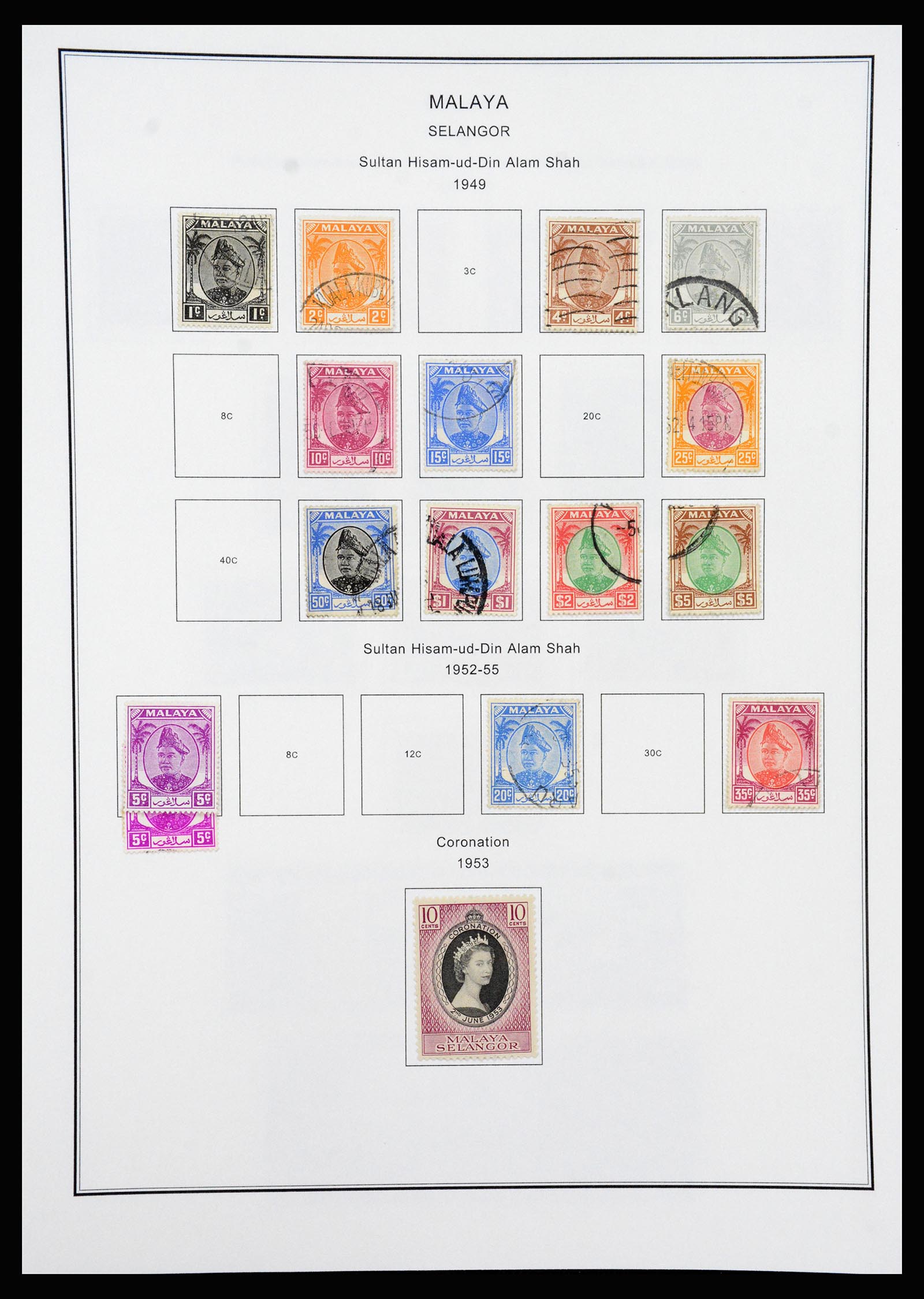37205 090 - Postzegelverzameling 37205 Maleisië en Staten 1867-1999.