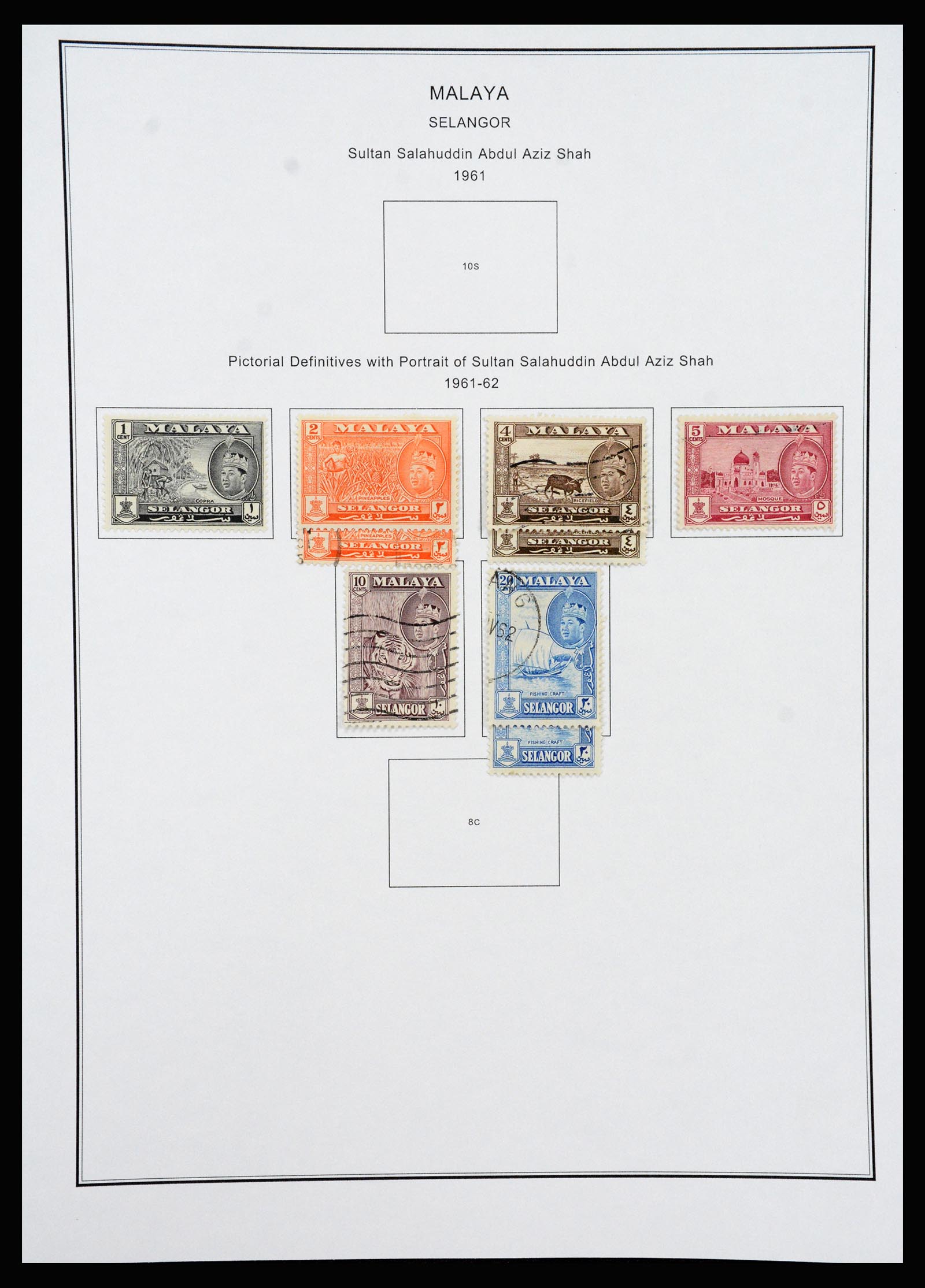 37205 092 - Postzegelverzameling 37205 Maleisië en Staten 1867-1999.