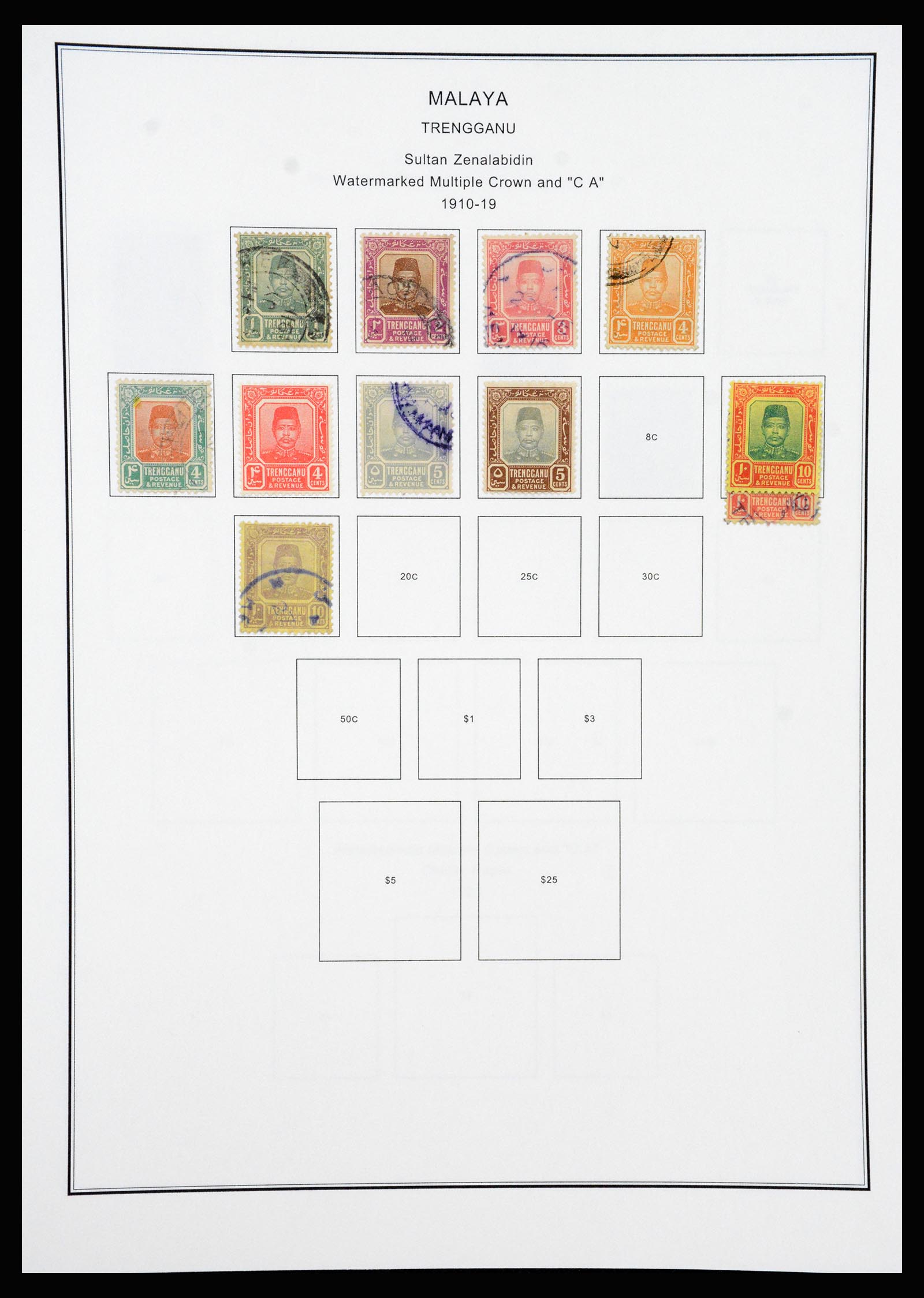 37205 095 - Postzegelverzameling 37205 Maleisië en Staten 1867-1999.